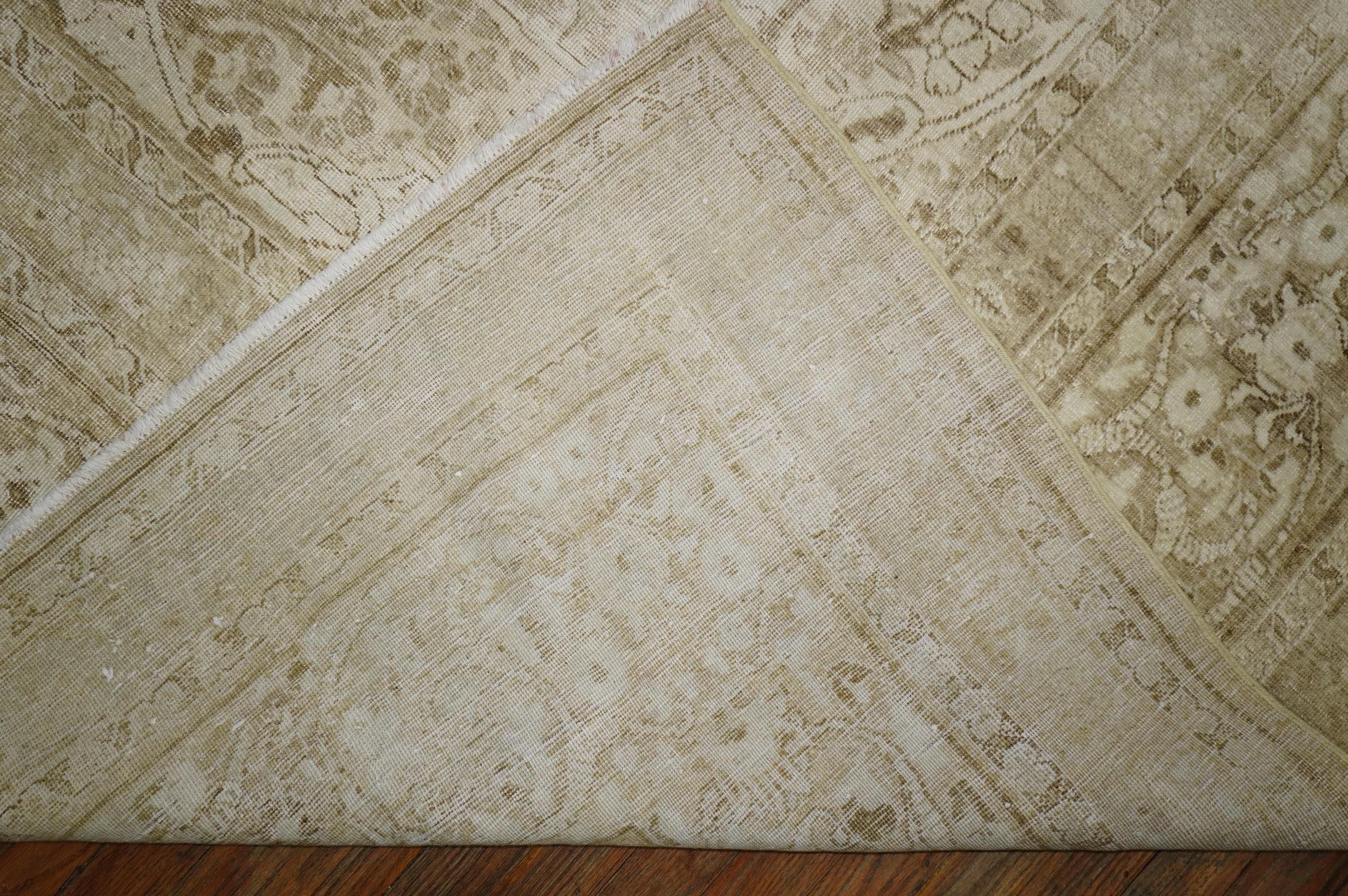 Tappeto Tabriz persiano antico bianco grande della Collection'S in vendita 5