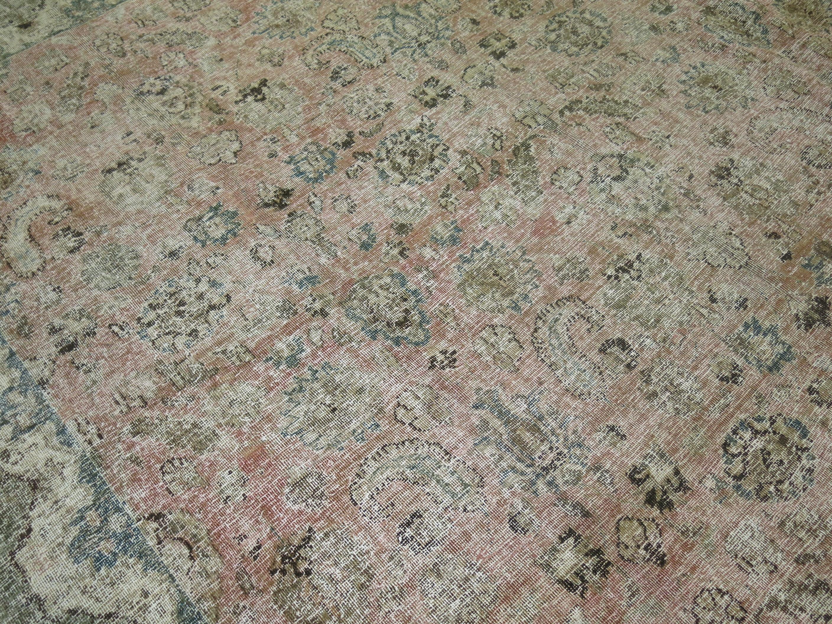 XX secolo Tappeto persiano Zabihi Collection'S Grande Neutro Usato in vendita
