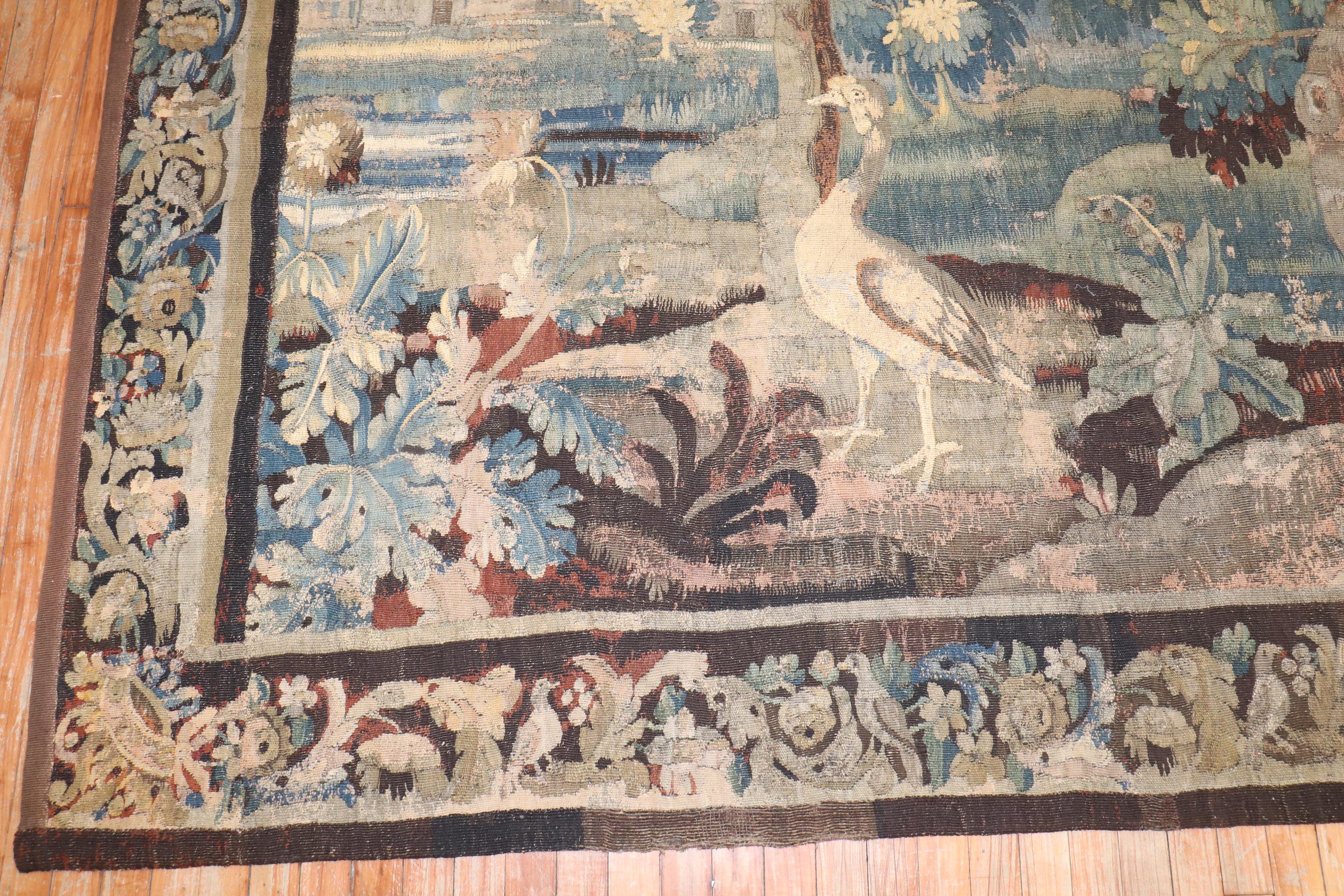 The Collective Fin du 18ème siècle Tapisserie Verdure Flemish en vente 2