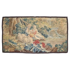 Zabihi Collection Late 18th Century French sheep Shepherd Tapestry