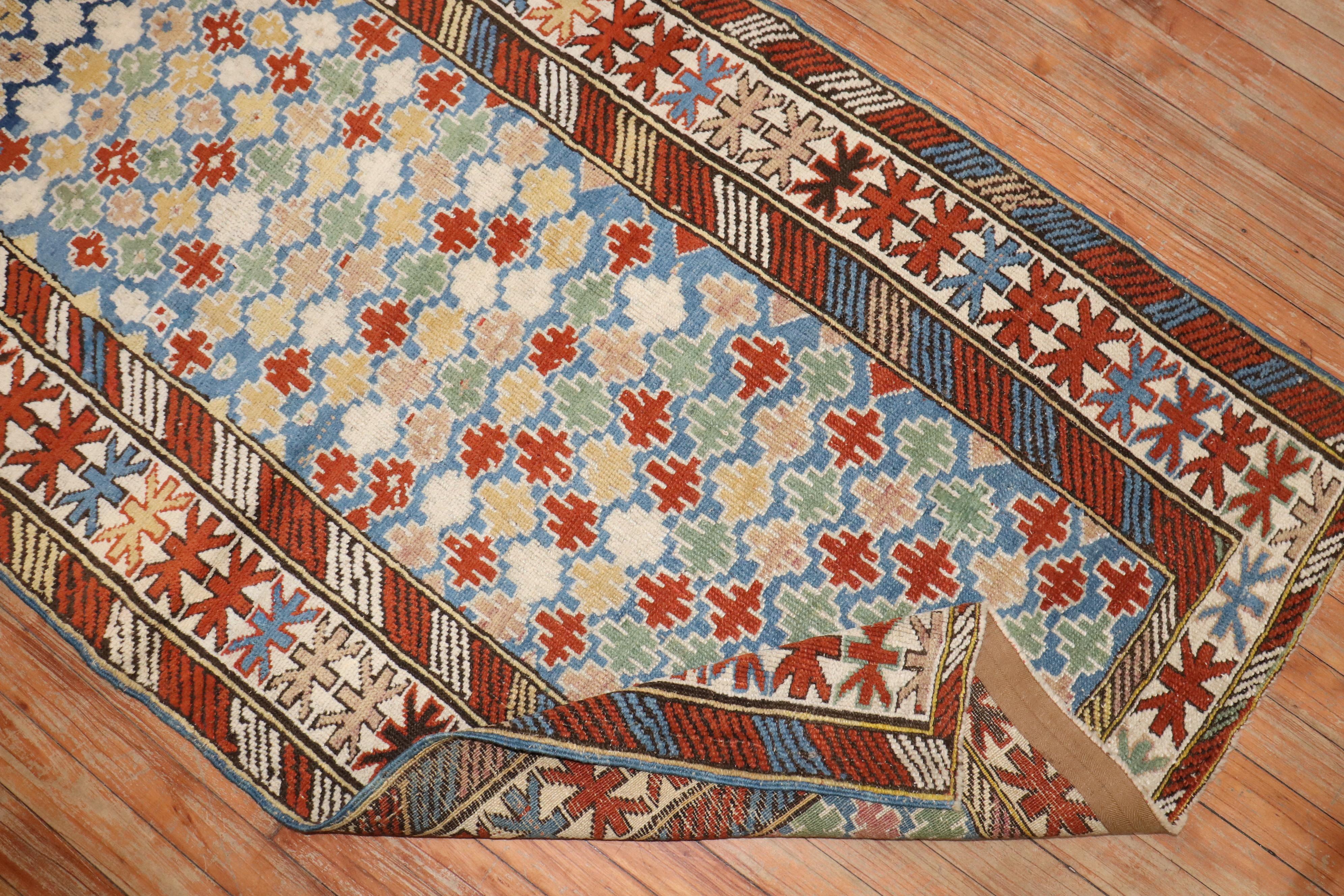 Zabihi Collection Late 19h Century Caucasian Shirvan Rug For Sale 1