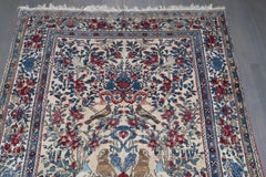Zabihi Collection Late 19th Century Botanical Animal Persian Tehran Rug