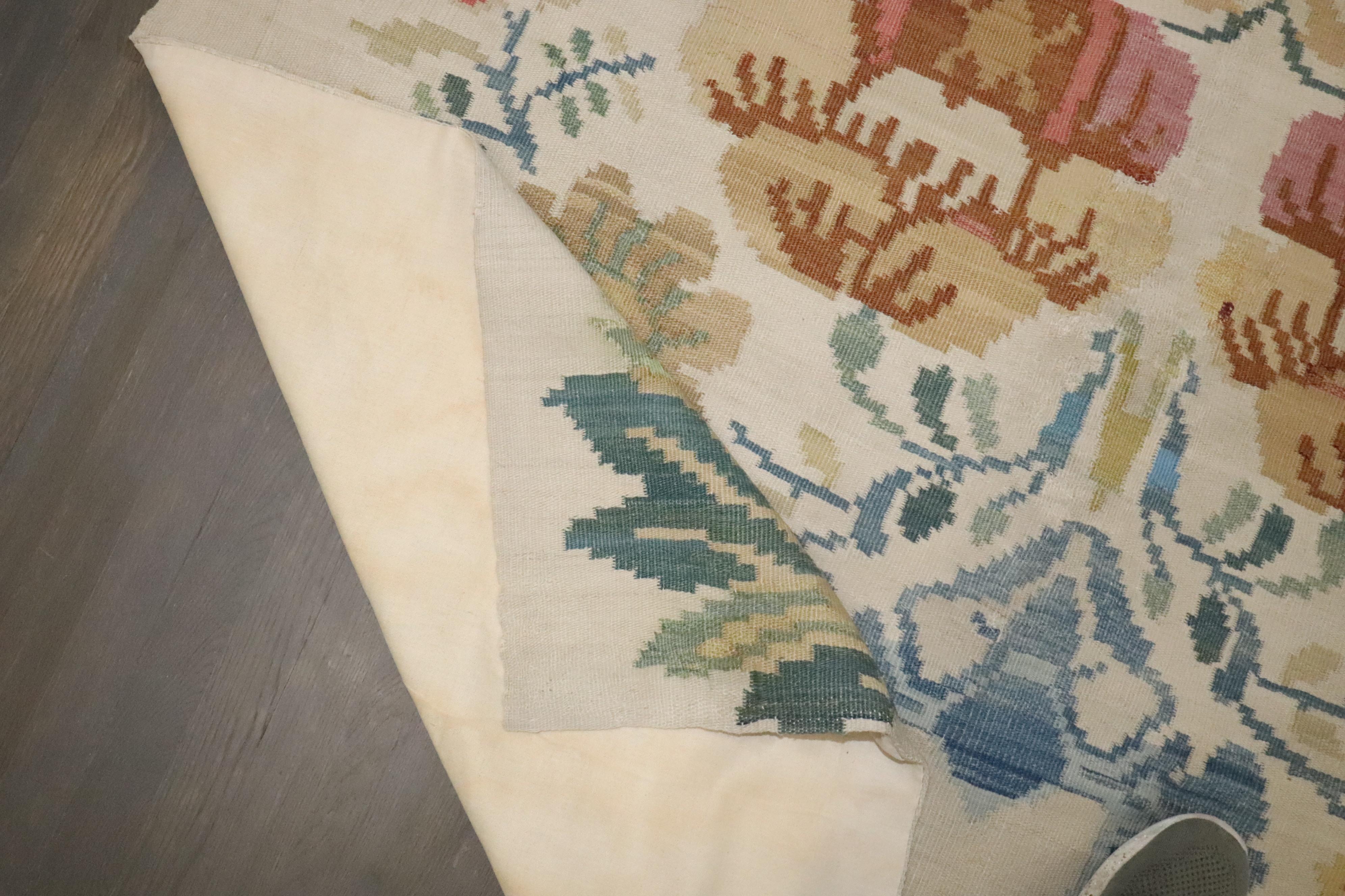XIXe siècle The Collective Zabihi Fin du 19ème siècle Européen Besserabian Balkan Kilim en vente