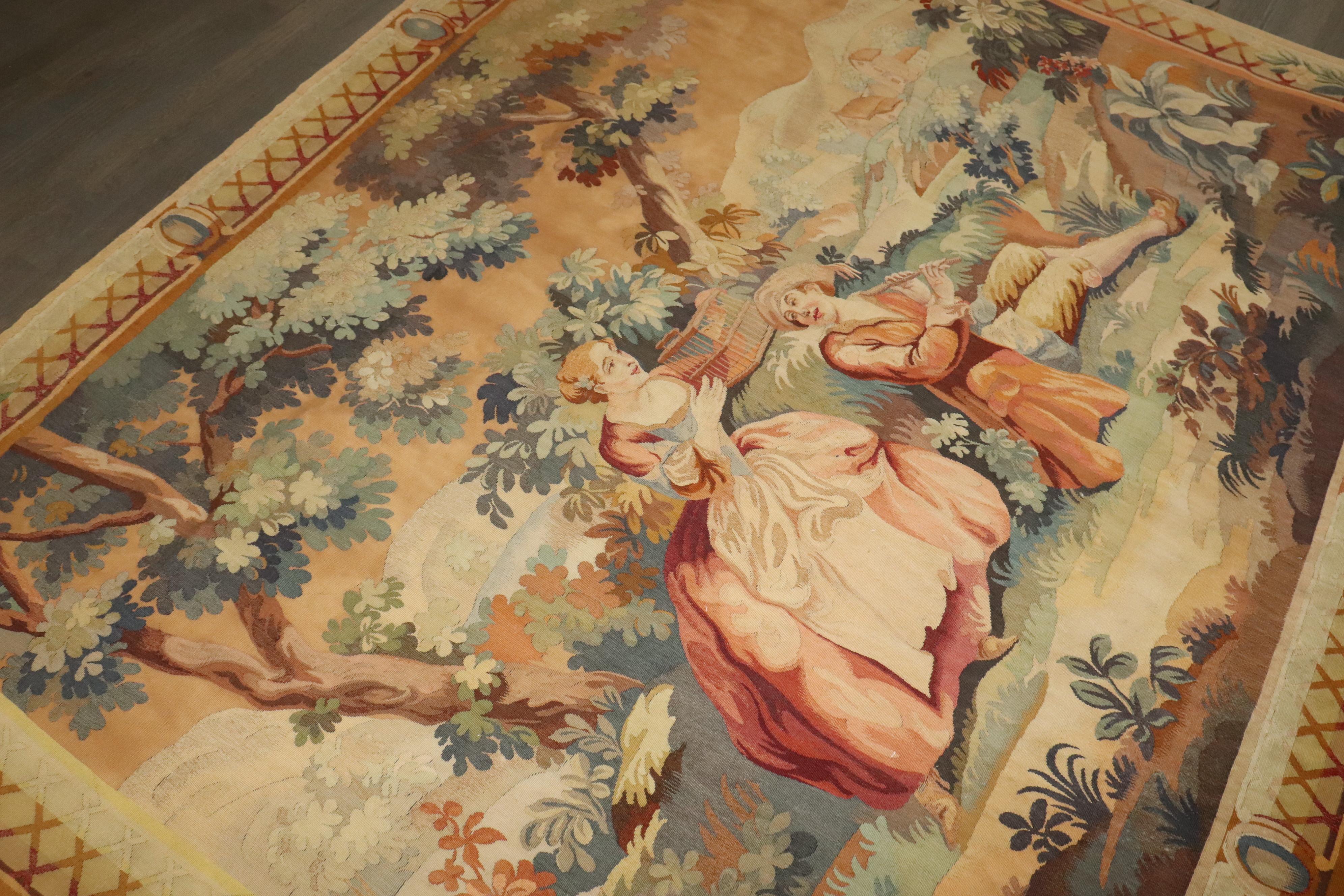 Zabihi Collection late 19th Century French Tapestry For Sale 3