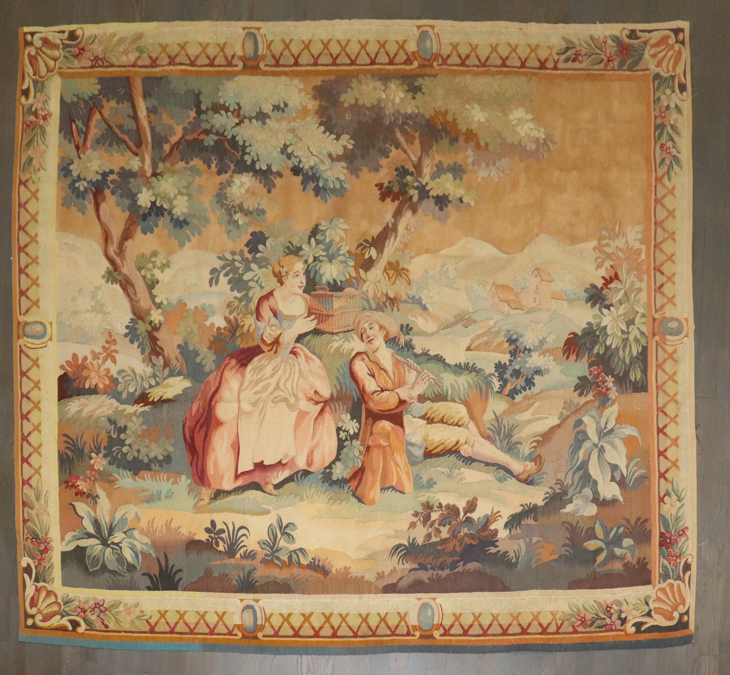 
a late 19th-century French Tapestry

Details
rug no.	j4508
size	5' 10
