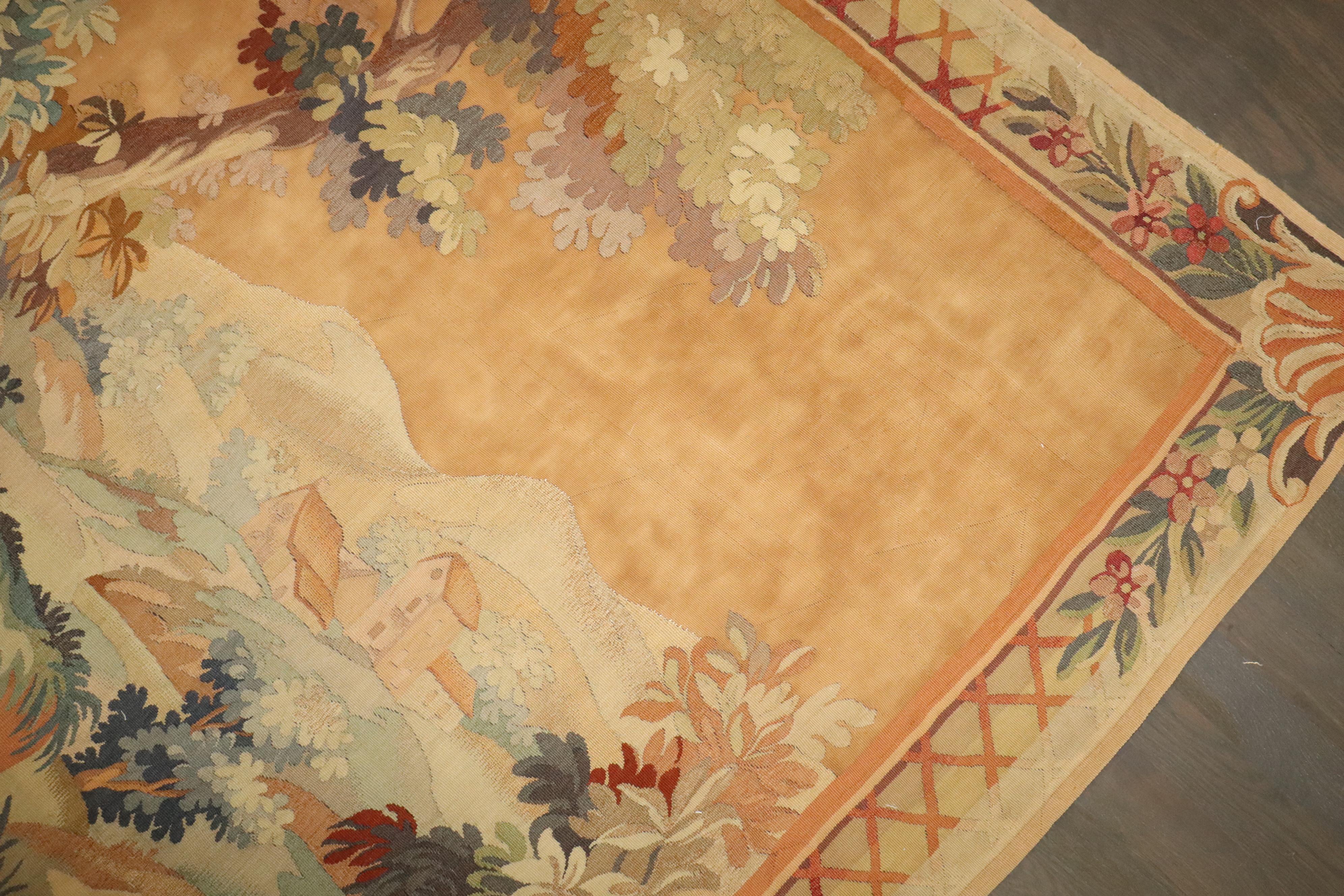 Zabihi Collection late 19th Century French Tapestry In Good Condition For Sale In New York, NY