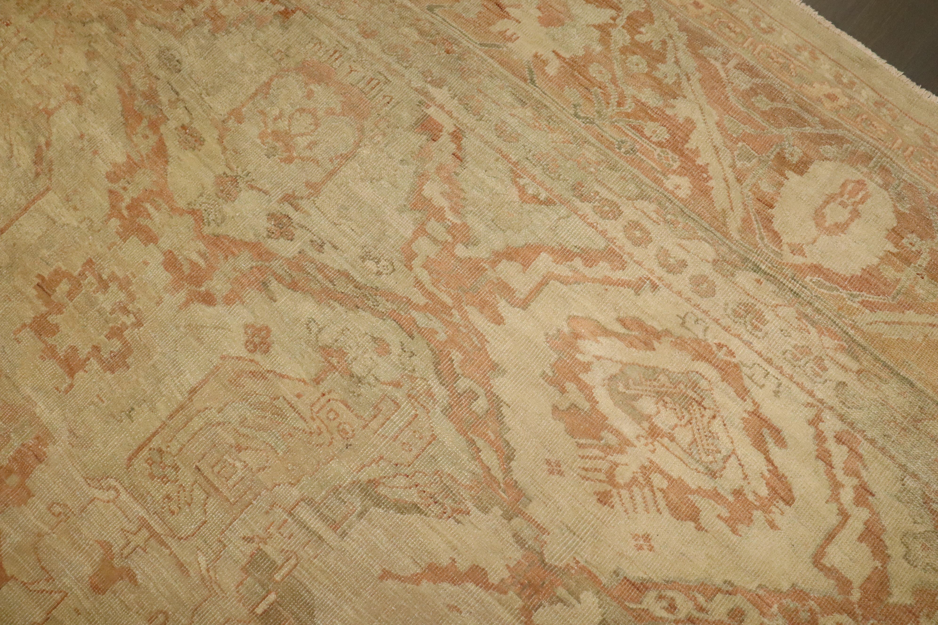 Perse Tapis Lage carré de la collection Zabihi de Sultanabad de la fin du 19e siècle en vente