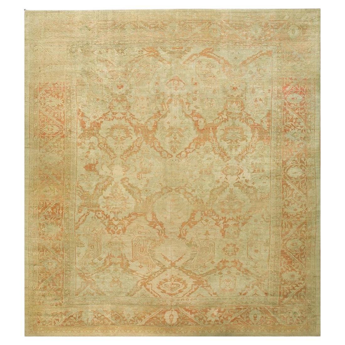 Zabihi Collection late 19th Century Lage Square Ziegler Sultanabad Rug