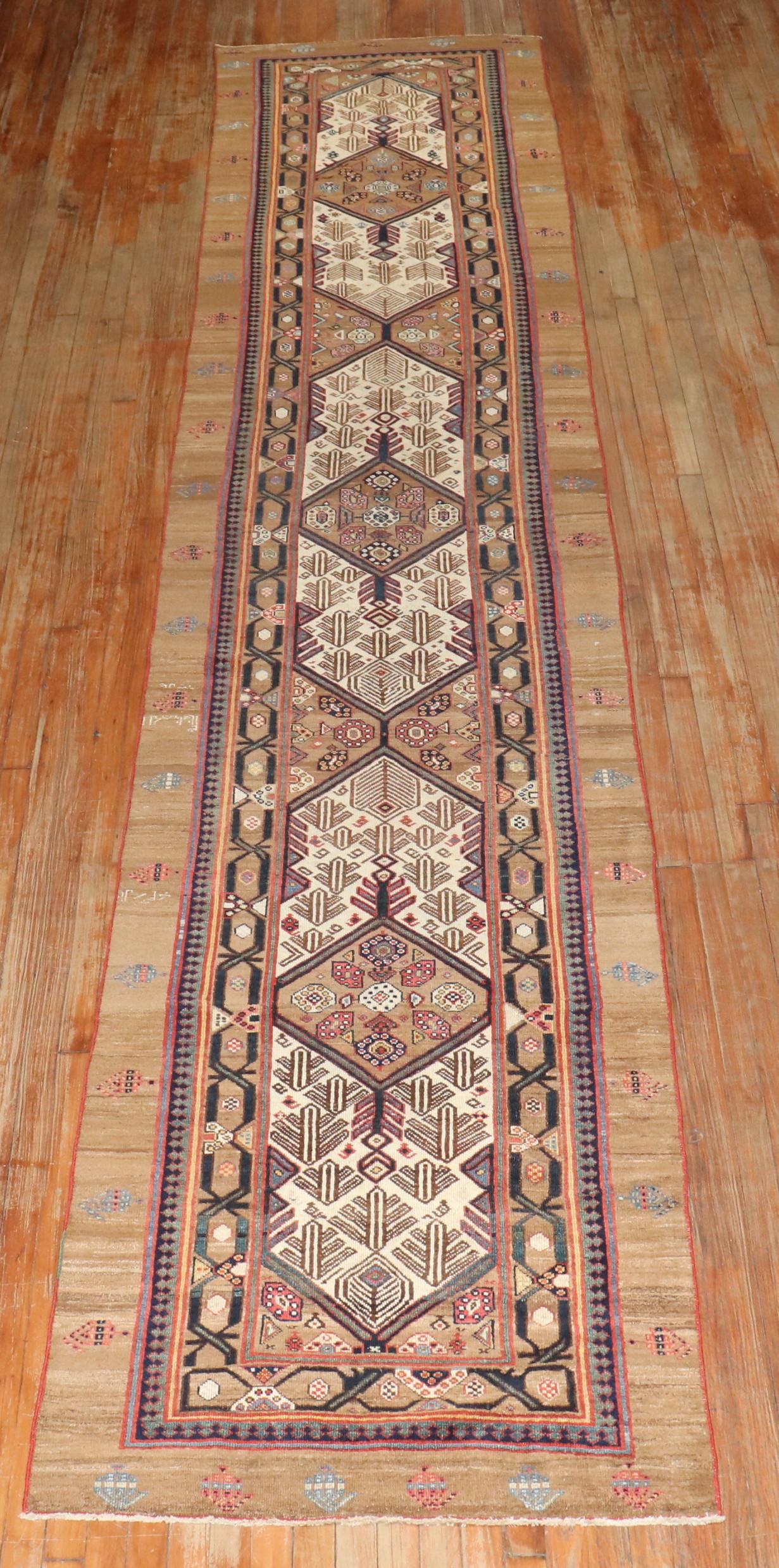 Collection'S della fine del 19° secolo, lungo runner in pelo di cammello In condizioni buone in vendita a New York, NY