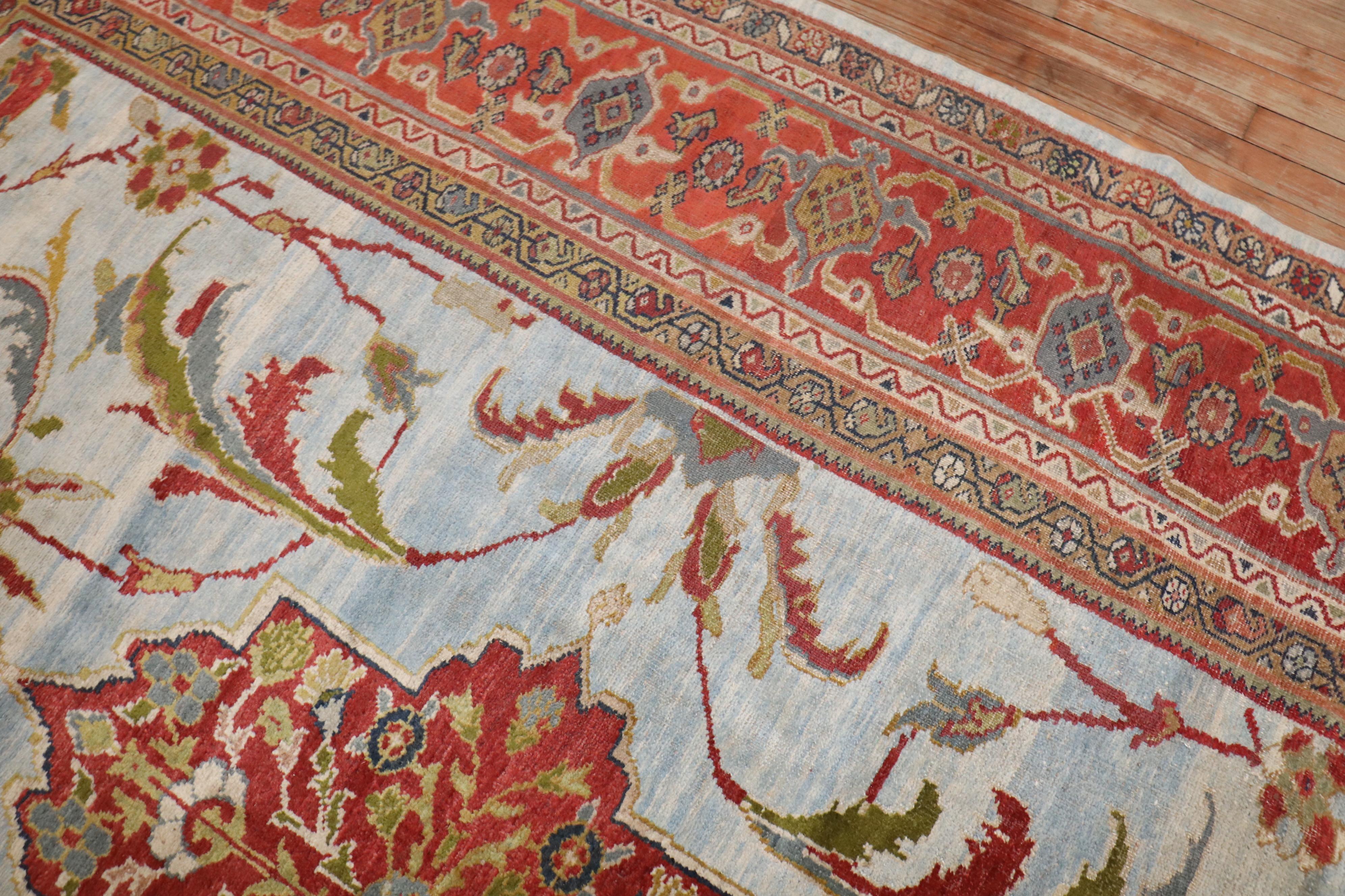 Zabihi Collection'S Rugs del tardo 19° secolo Sultanabad In condizioni buone in vendita a New York, NY