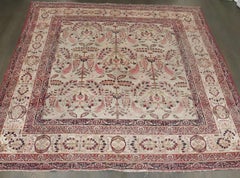 Zabihi Collection Lavar Kerman Large 19th Century Square Rug