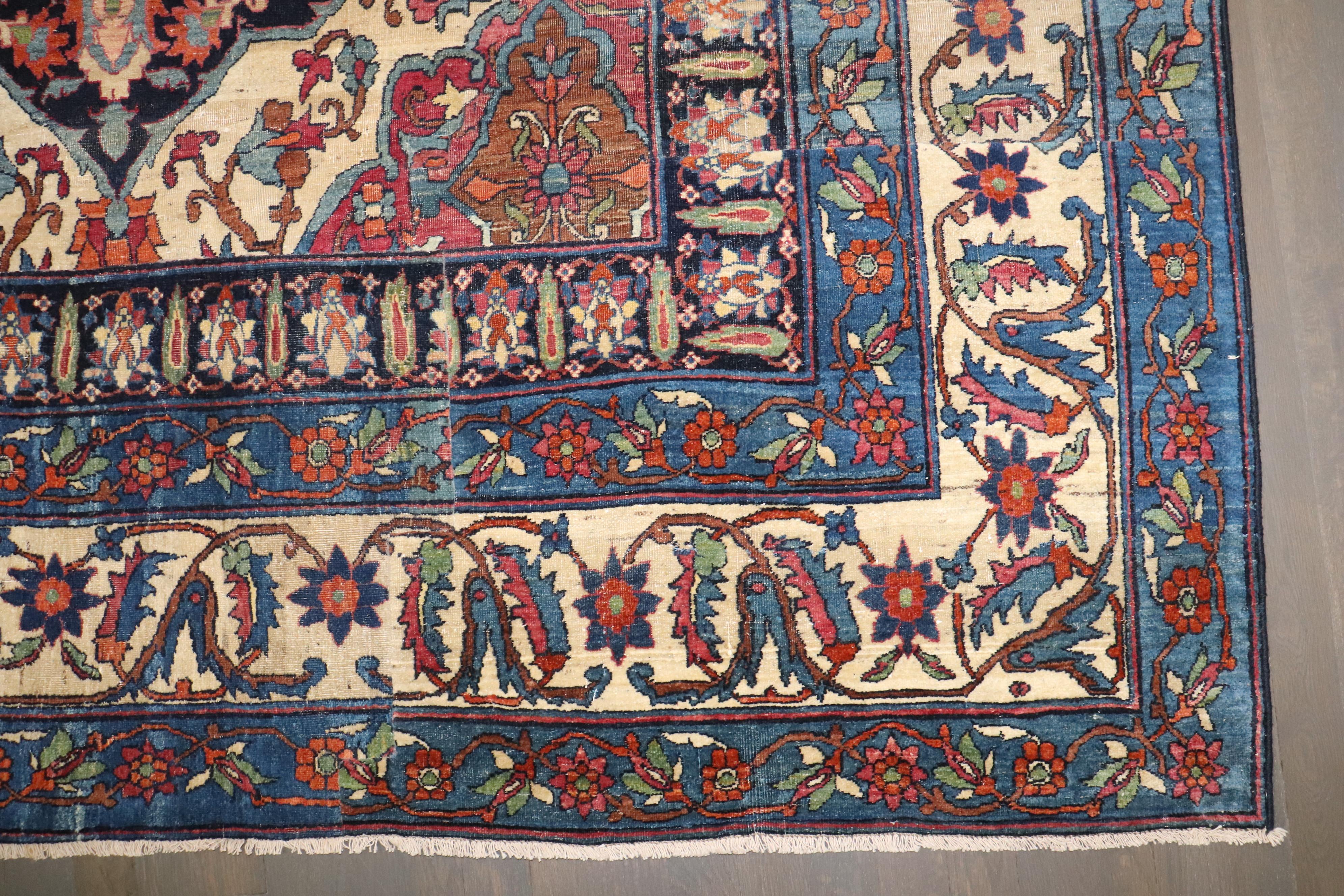 Zabihi Collection Lavar Kerman Large Scale rug For Sale 3