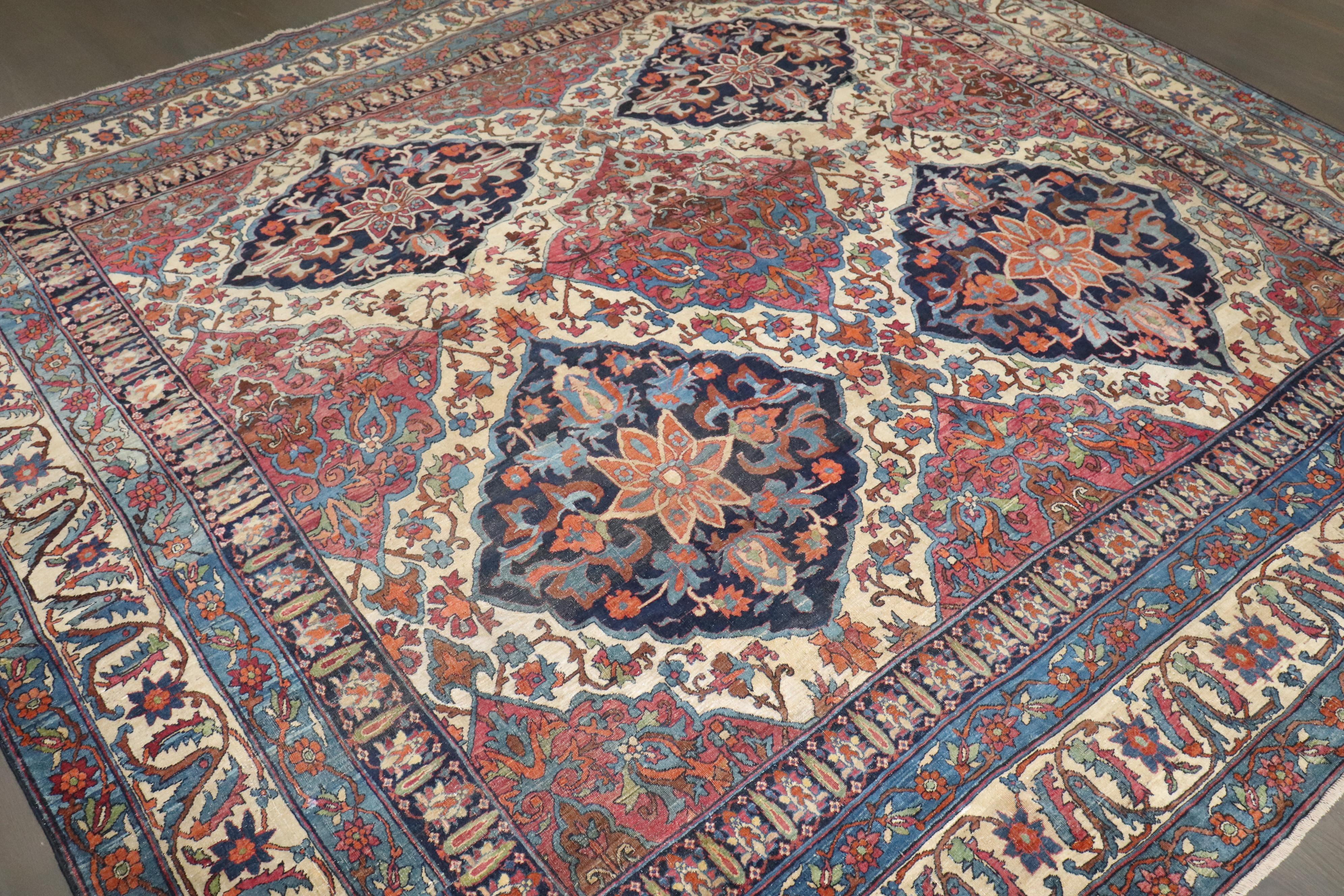 Zabihi Collection Lavar Kerman Large Scale rug For Sale 2