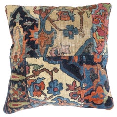 Zabihi Collection Lavar Persian Kerman Rug Pillow