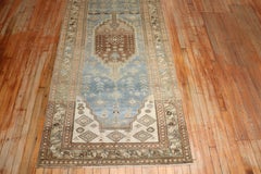 Zabihi Collection Light Blue Brown Persian Malayer Runner