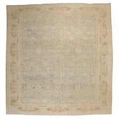 Zabihi Collection Light Blue Green Antique Persian Malayer Rug