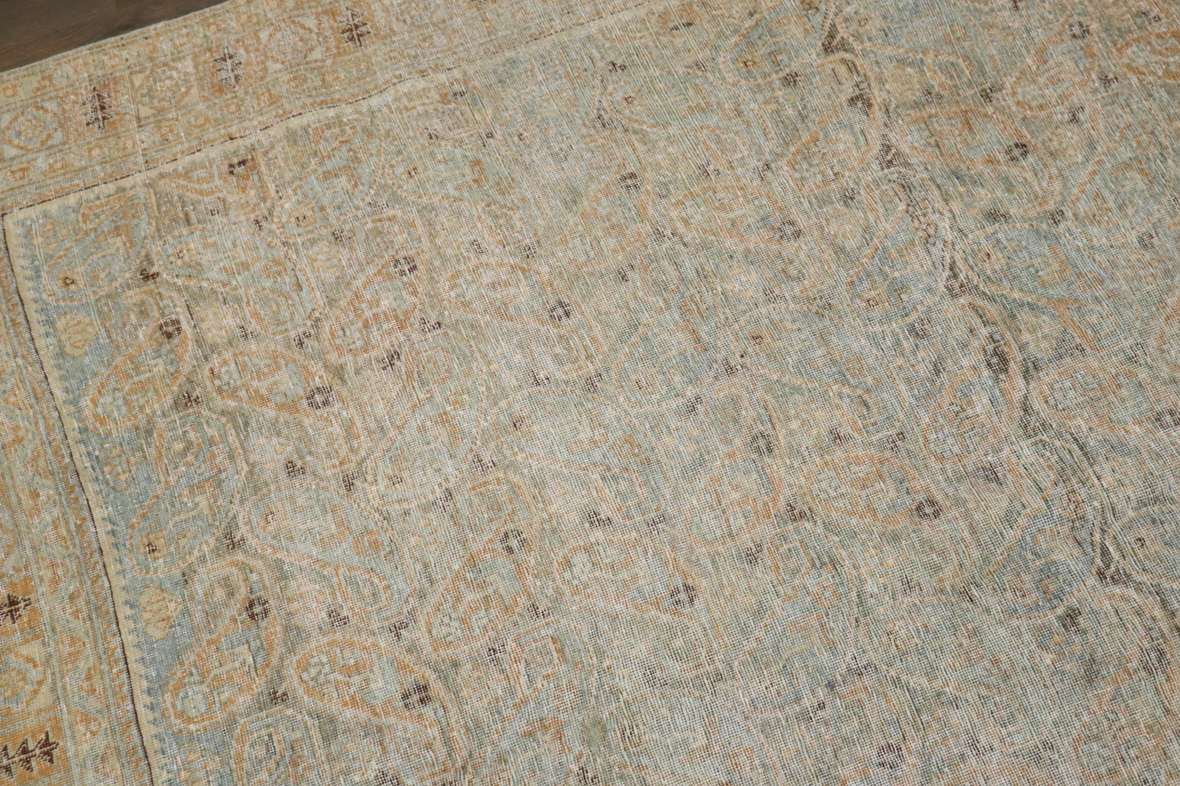 Persiano Zabihi Collection Light Blue Persian Afshar Rug in vendita