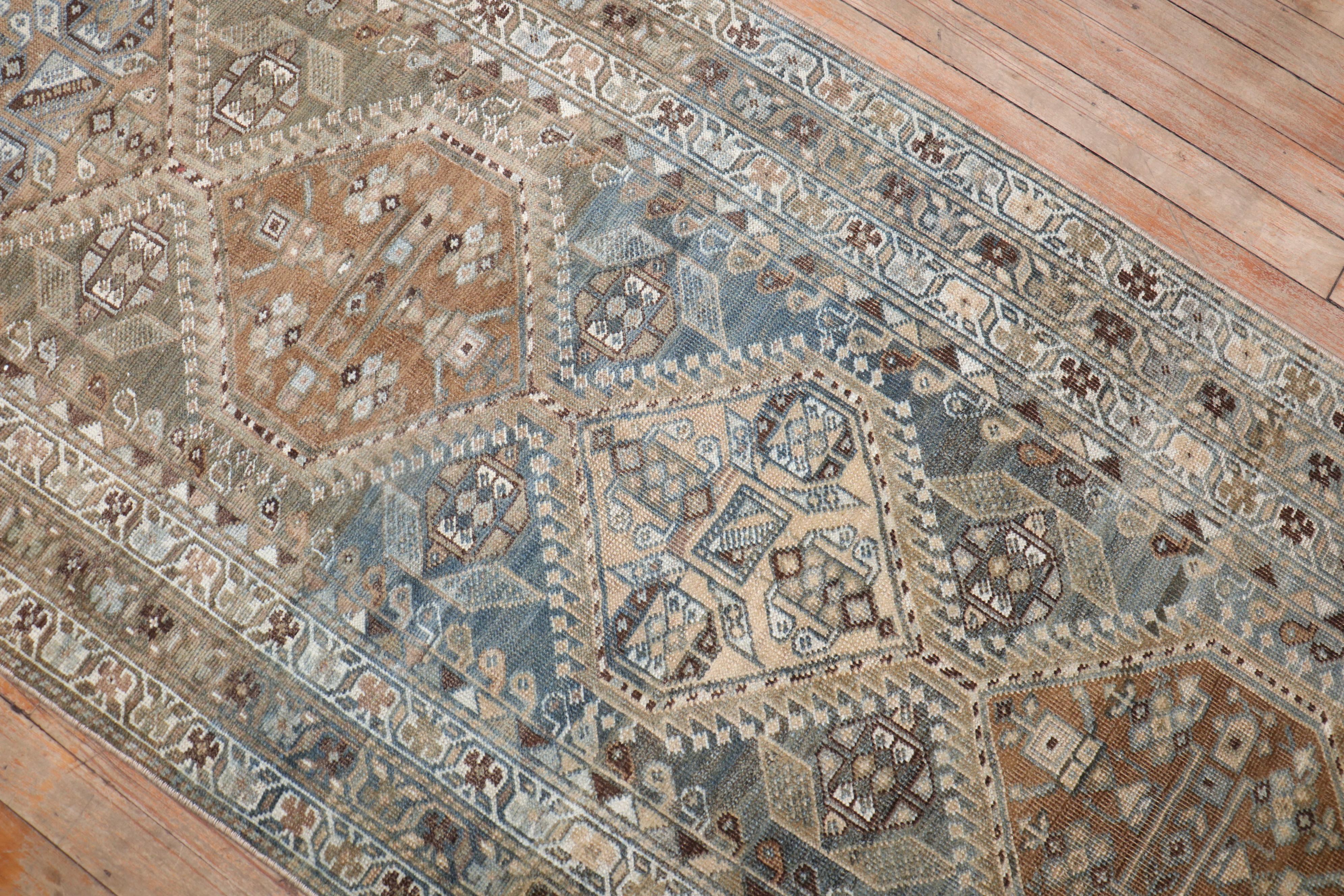Perse Zabihi Collection Long Antique Persian Malayer Runner en vente