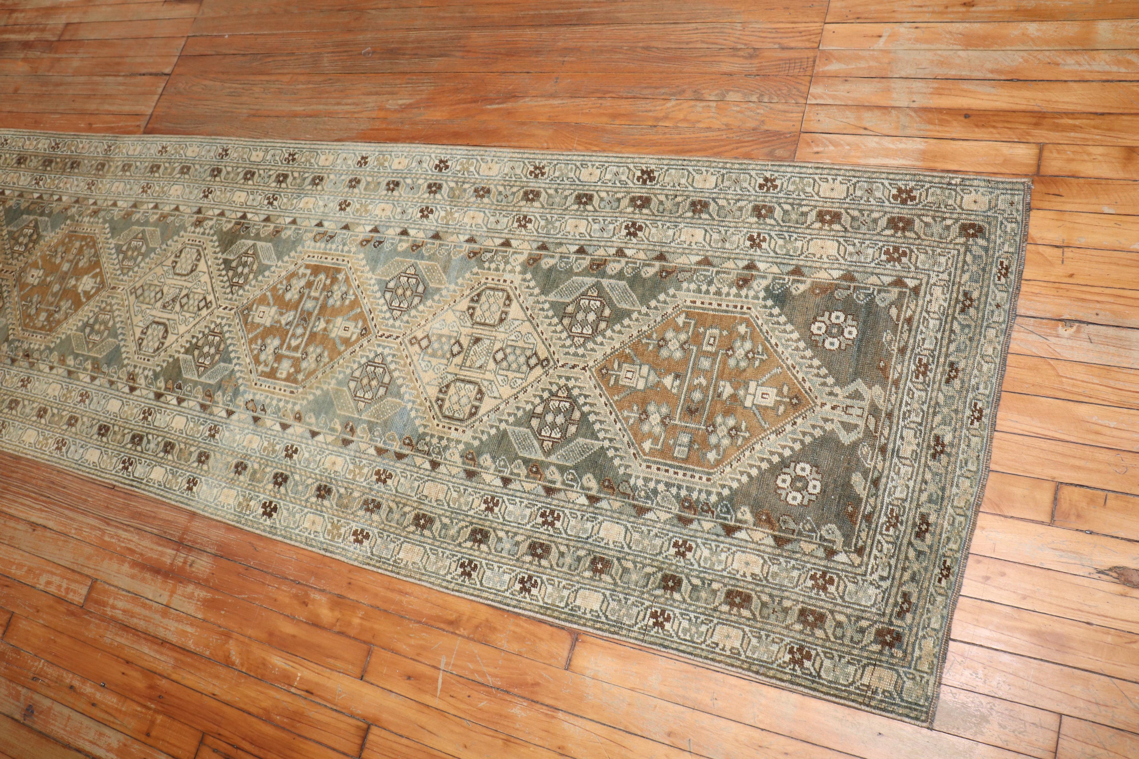 Zabihi Collection Long Antique Persian Malayer Runner en vente 2