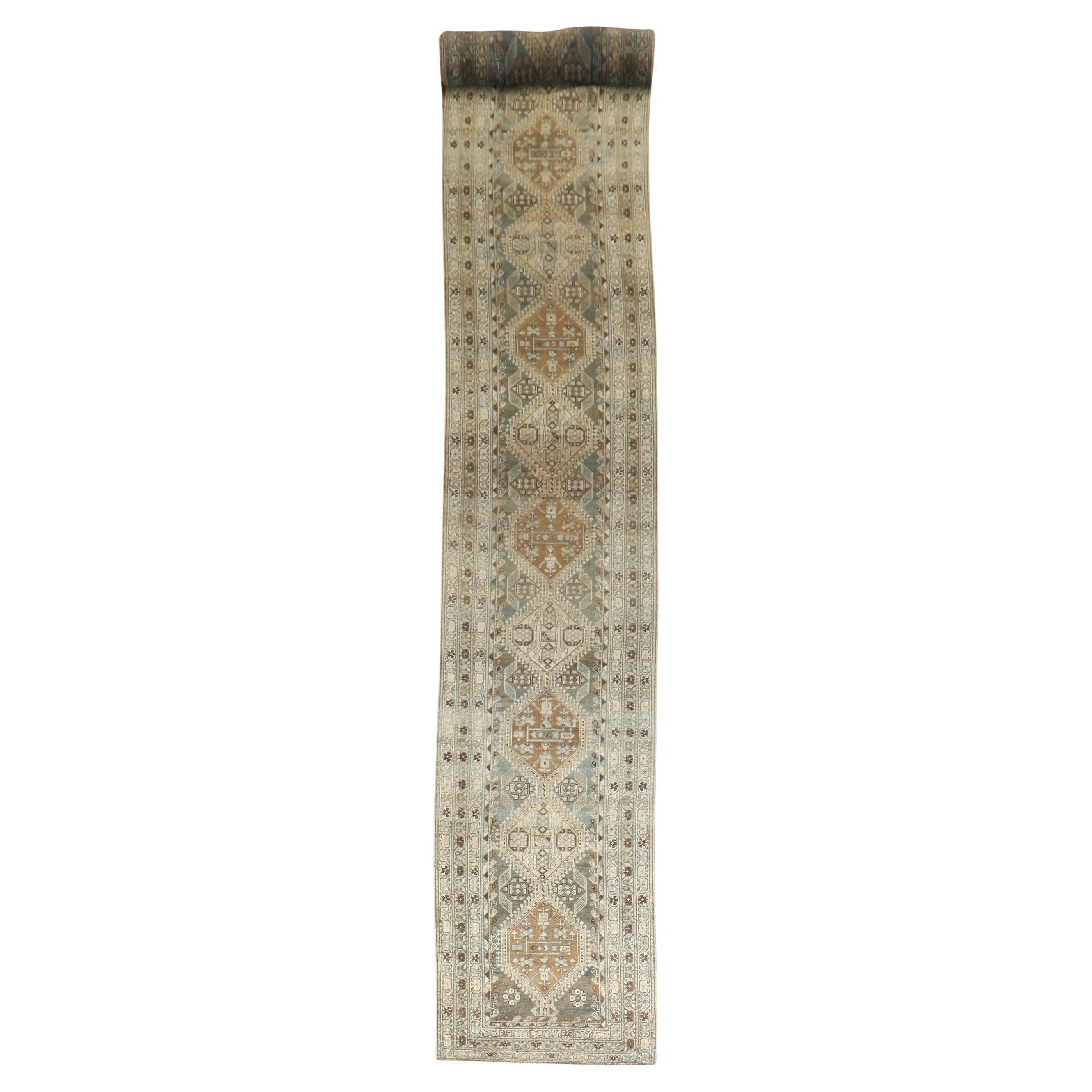 Zabihi Collection Long Antique Persian Malayer Runner