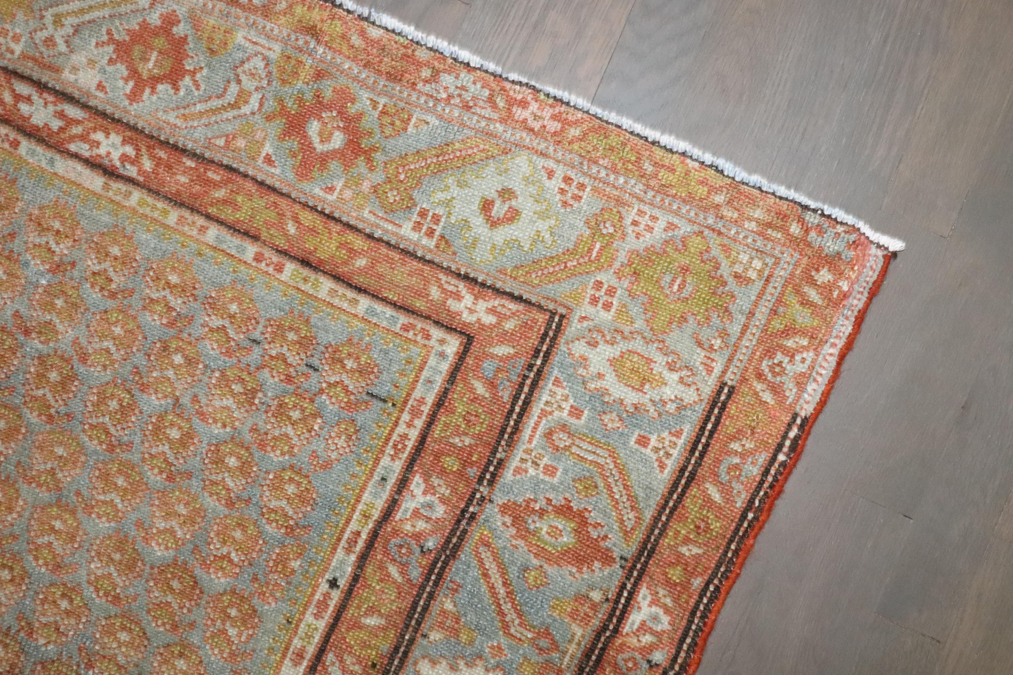 Zabihi Collection Long Antique Persian Seraband 20 Fuß Läufer (Malayer) im Angebot