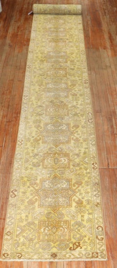 Zabihi Collection Long German Hooked Yellow Runner