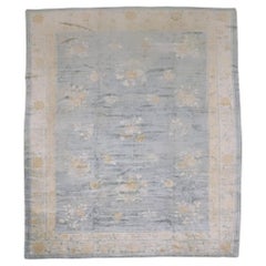 Zabihi Collection Lovely Floral Art Deco Chinese Room Size Rug, 9'4'' x 11'6''