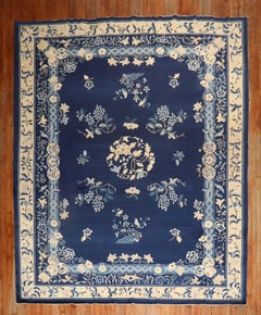 Zabihi Collection Lovely Floral Blue Chinese Room Size Rug
