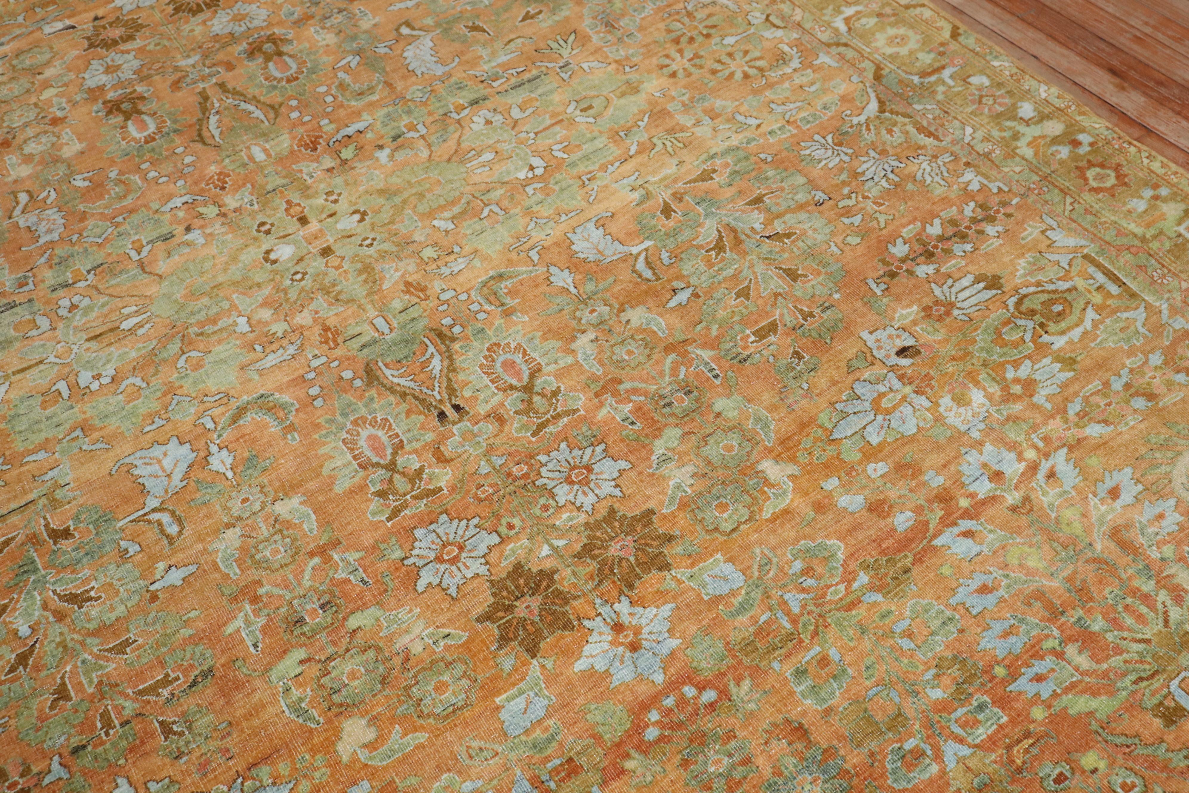 Magnificent 1st quarter of the 20th century Persian Sarouk rug feauturing a coral color field

rug no. j3105
Size 7' 1