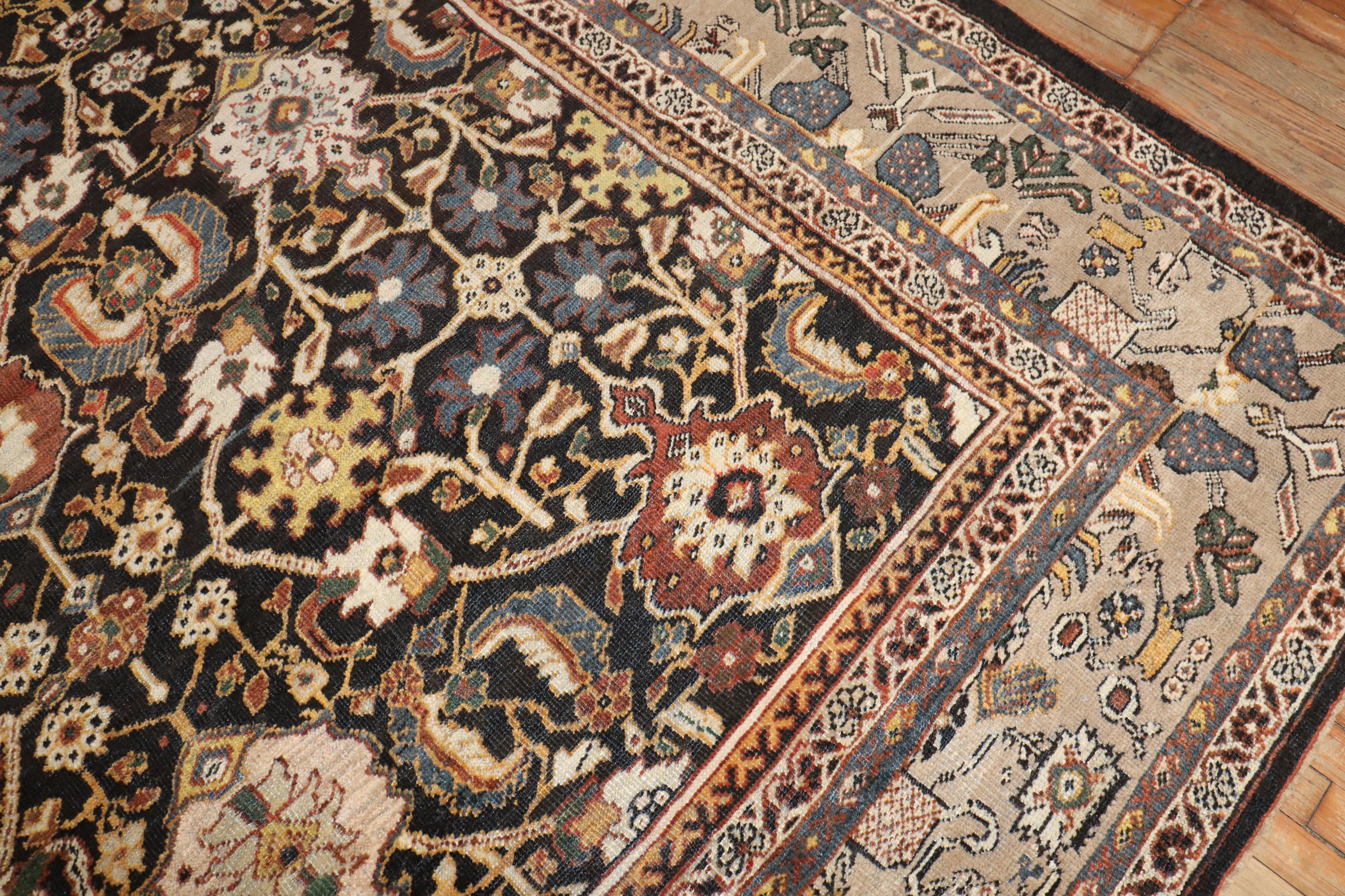 Tappeto Zabihi Collection Maschile Antico Persiano Mahal in vendita 1
