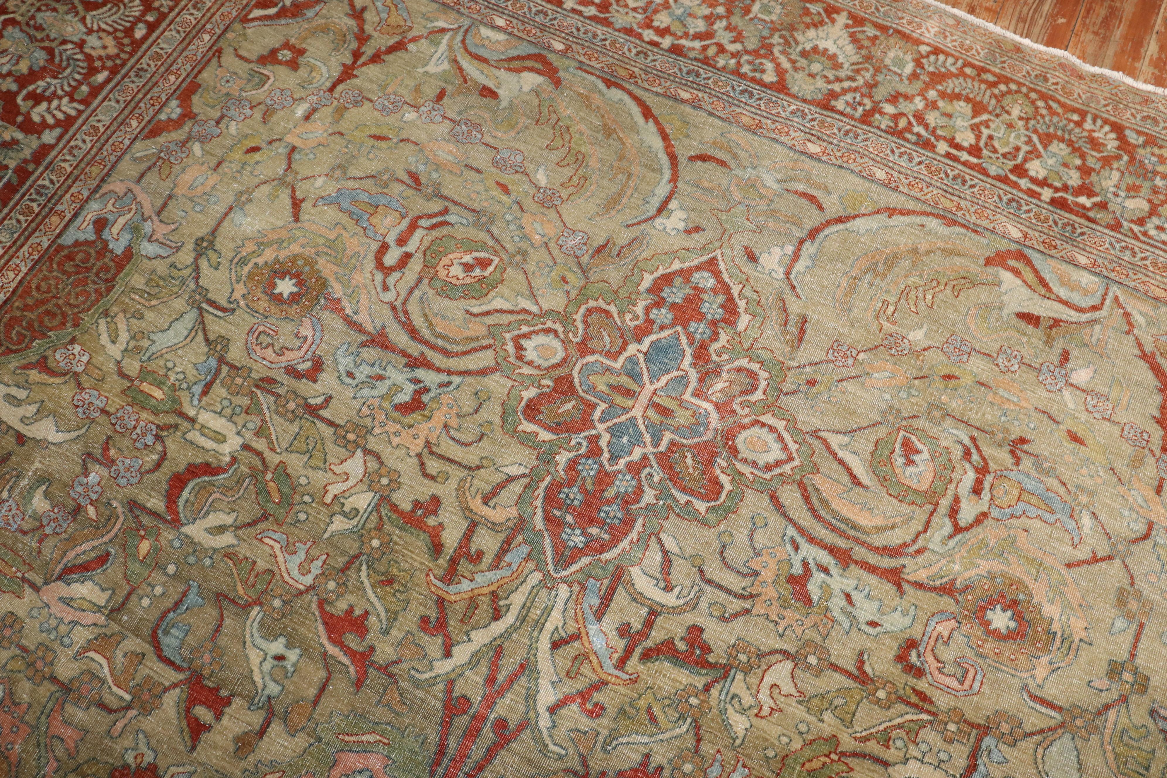 Perse Tapis antique persan Sarouk Ferahan de la collection Zabihi en vente