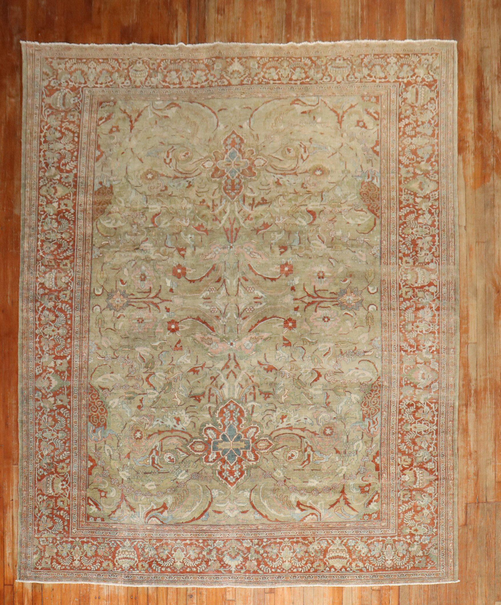 20ième siècle Tapis antique persan Sarouk Ferahan de la collection Zabihi en vente