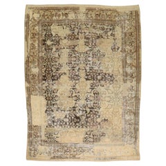 Zabihi Collection Masculine Antique Persian Sultanabad Restored Rug