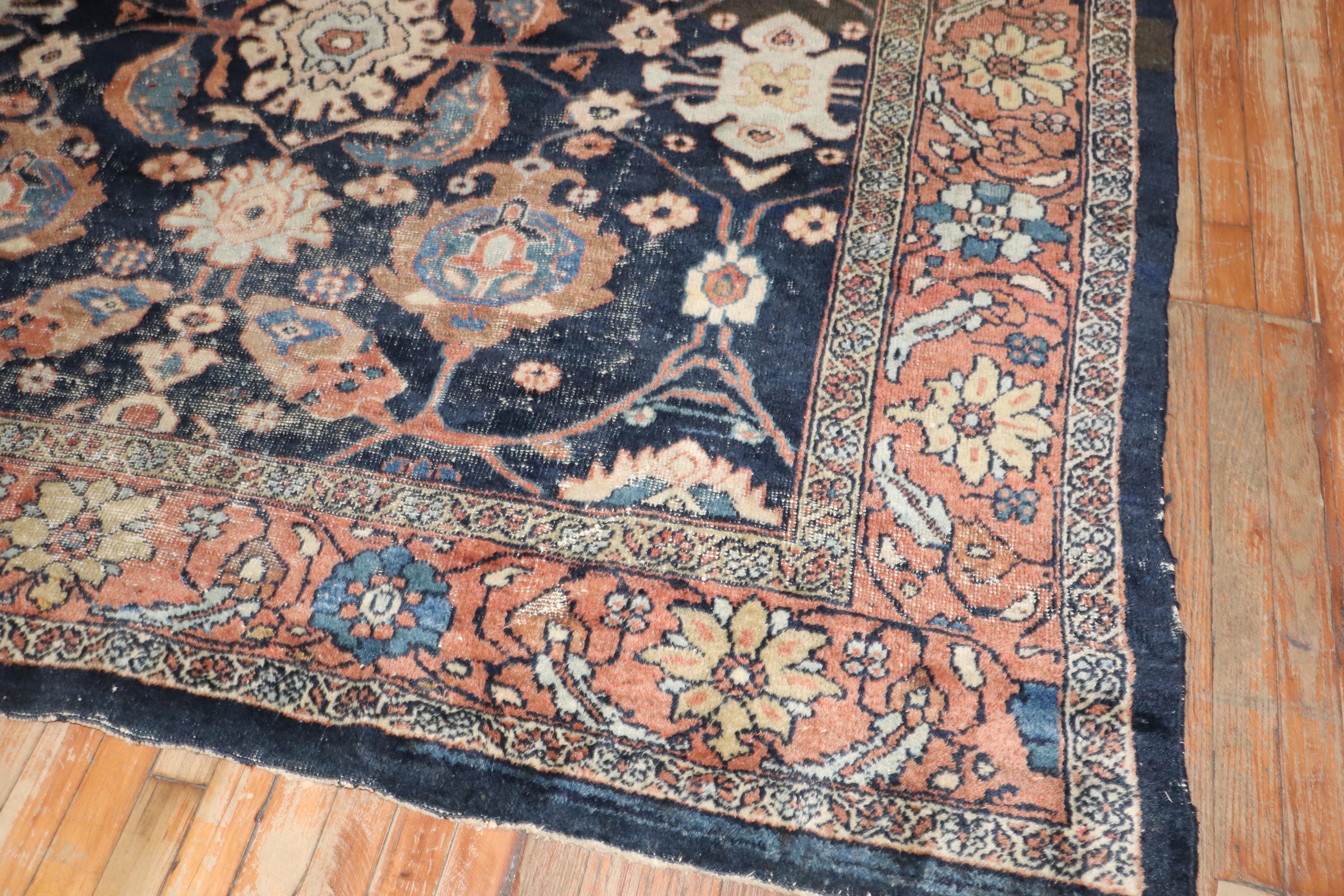 Colección Zabihi Alfombra Persa Antigua Sultanabad Masculina siglo XIX en venta