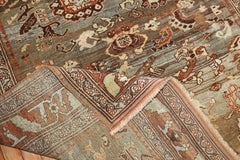 Zabihi Collection Masculine Antique Persian Bidjar Accent Rug