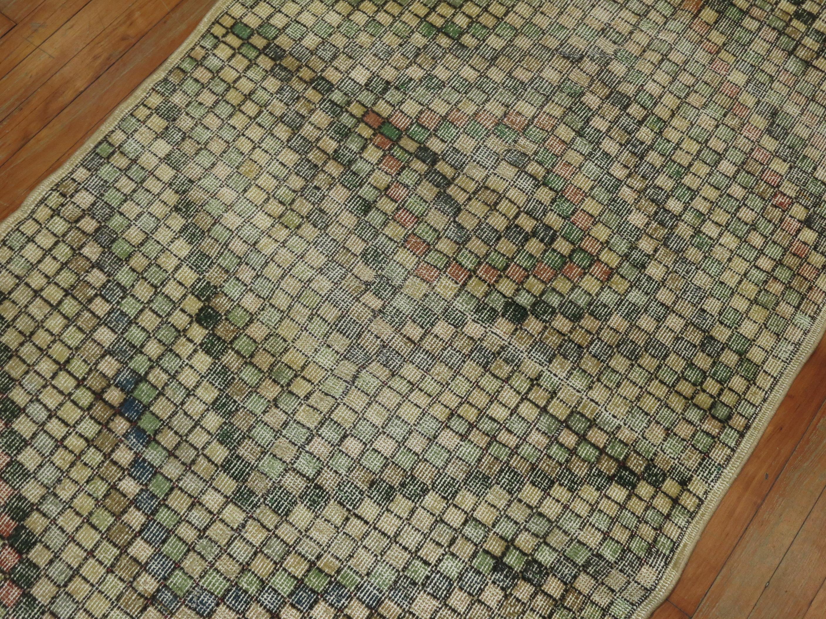 Tappeto Deco Turco della Collezione Zabihi della metà del XX secolo in vendita 2