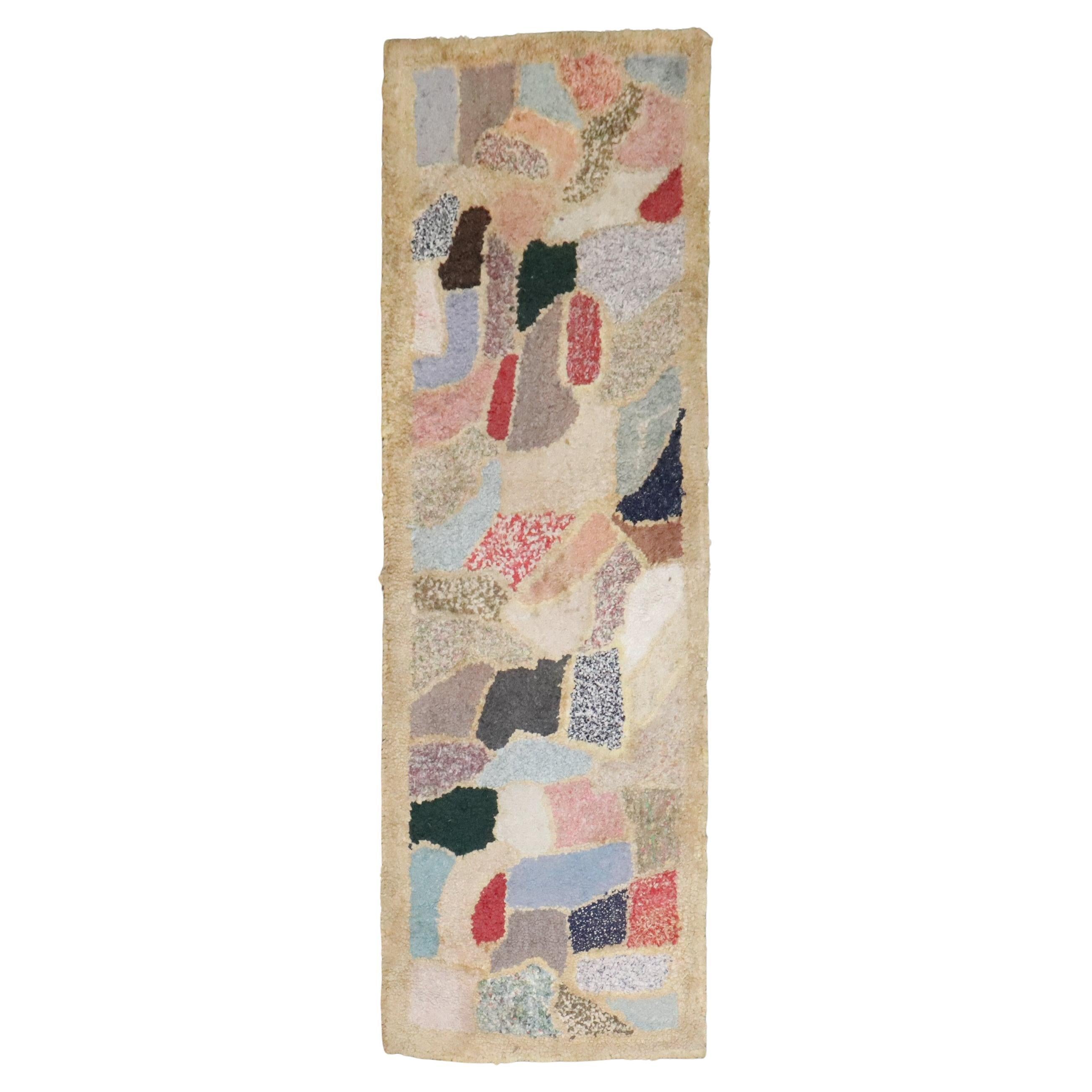 Zabihi Collection Mid Century Abstract American Hooked Runner