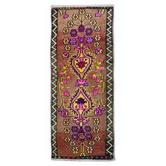 Zabihi Collection Mini Vintage Anatolian Turkish Rug