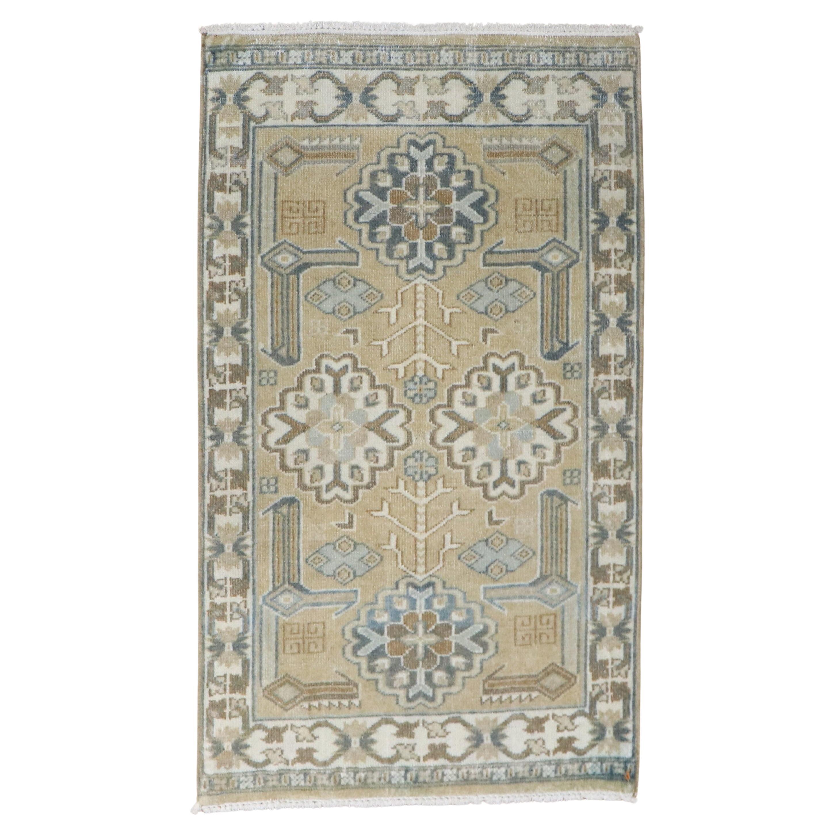 Zabihi Collection Mini Vintage Persian Rug