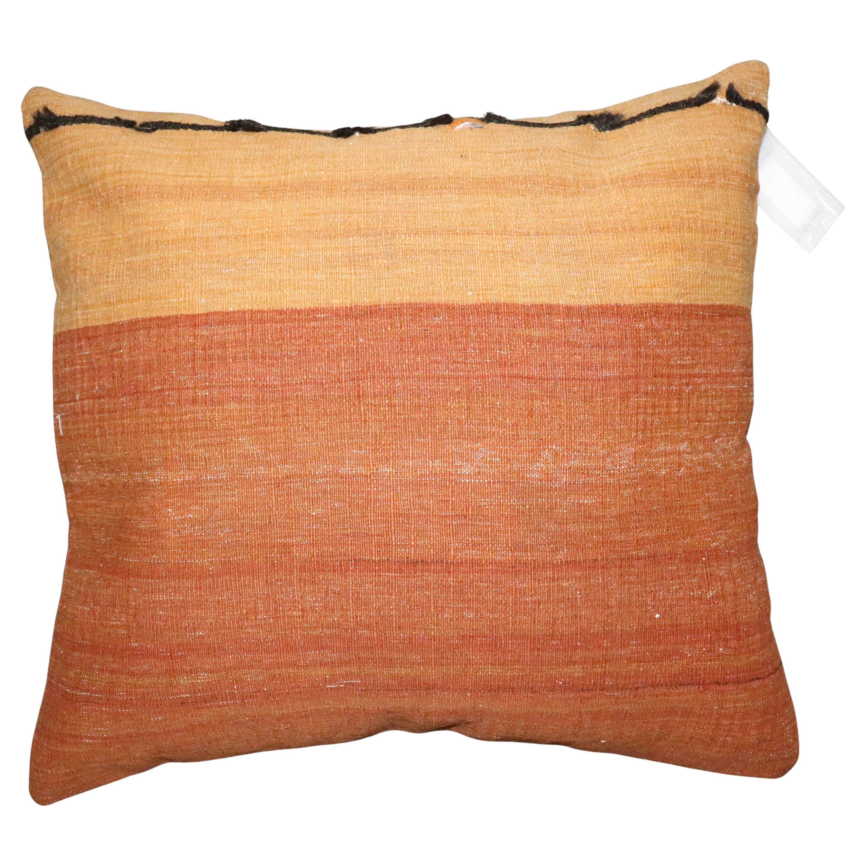 Zabihi Collection Minimialist Turkish Kilim Pillow For Sale