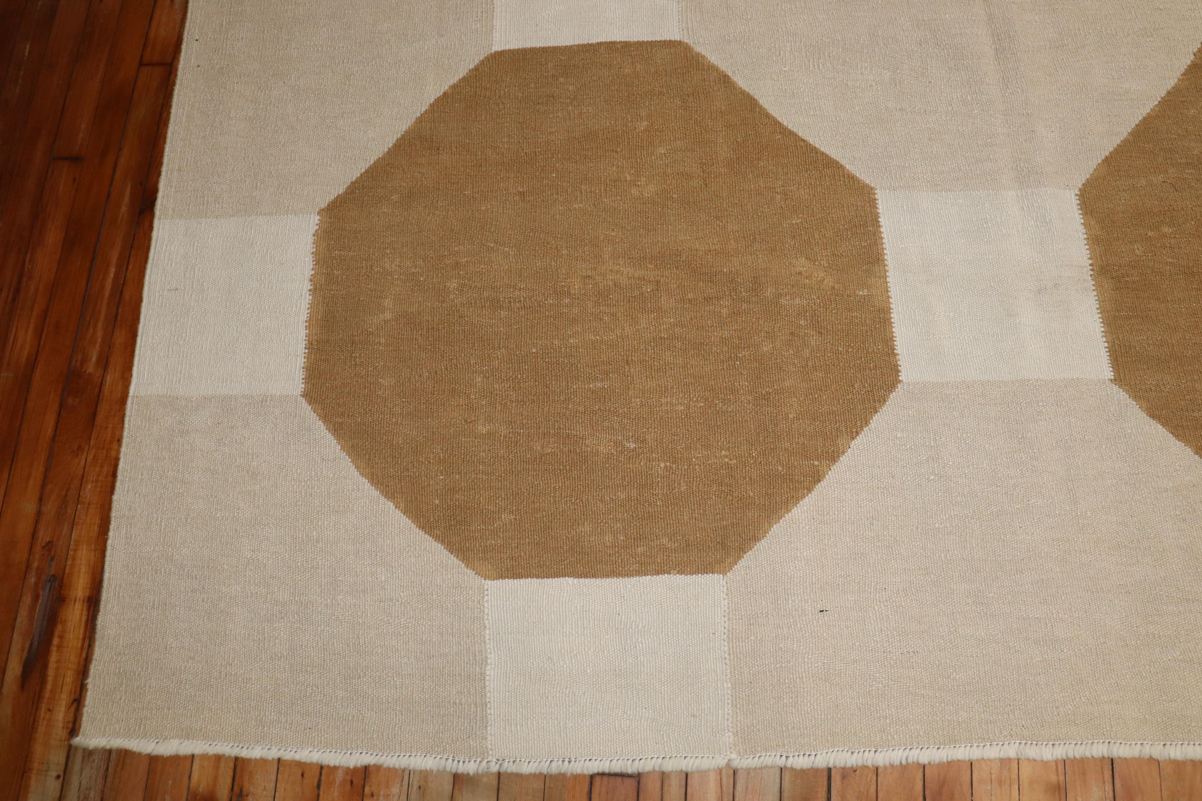 Zabihi Collection Modern Persian Kilim For Sale 3