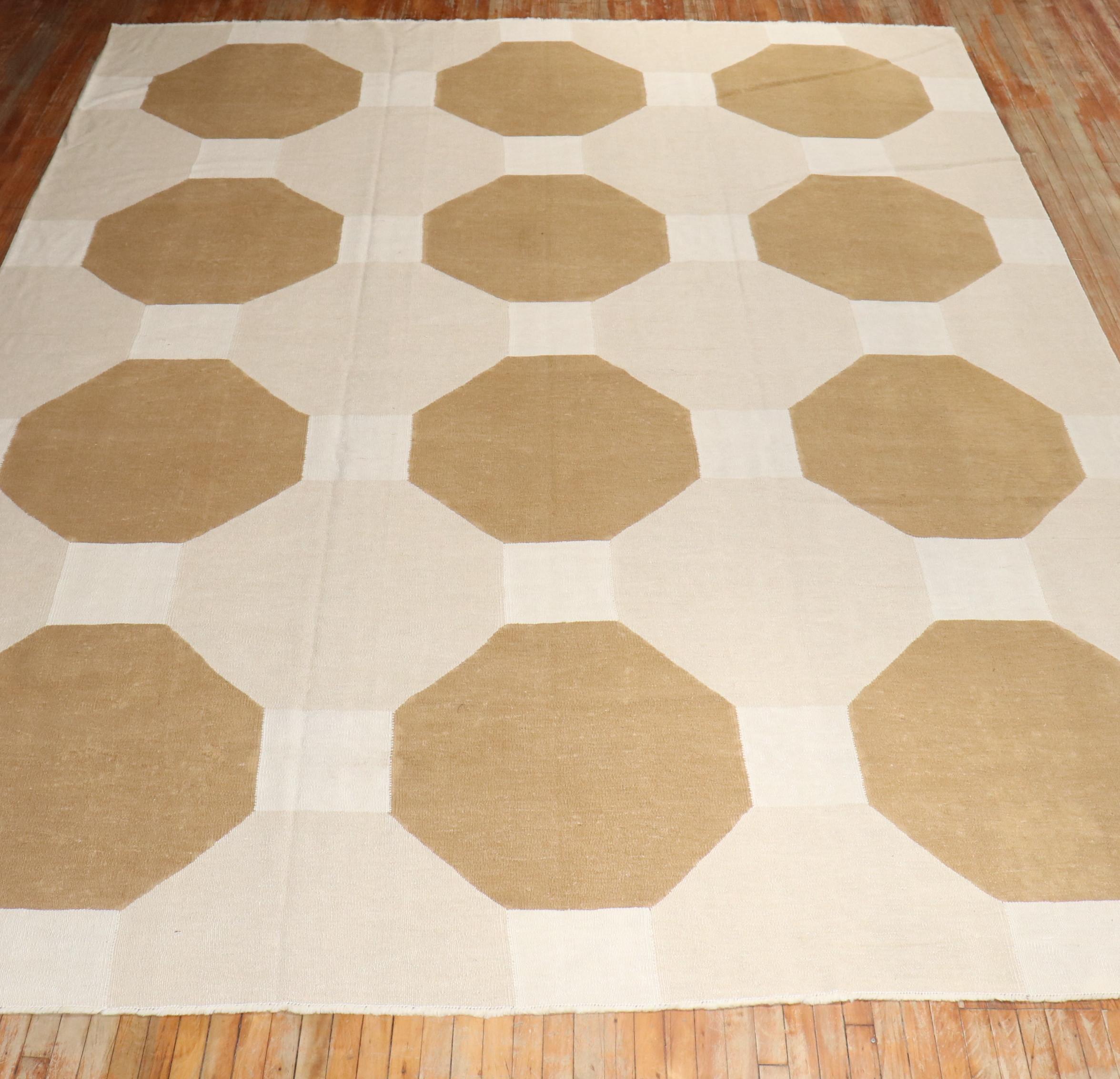 Zabihi Collection Modern Persian Kilim For Sale 5