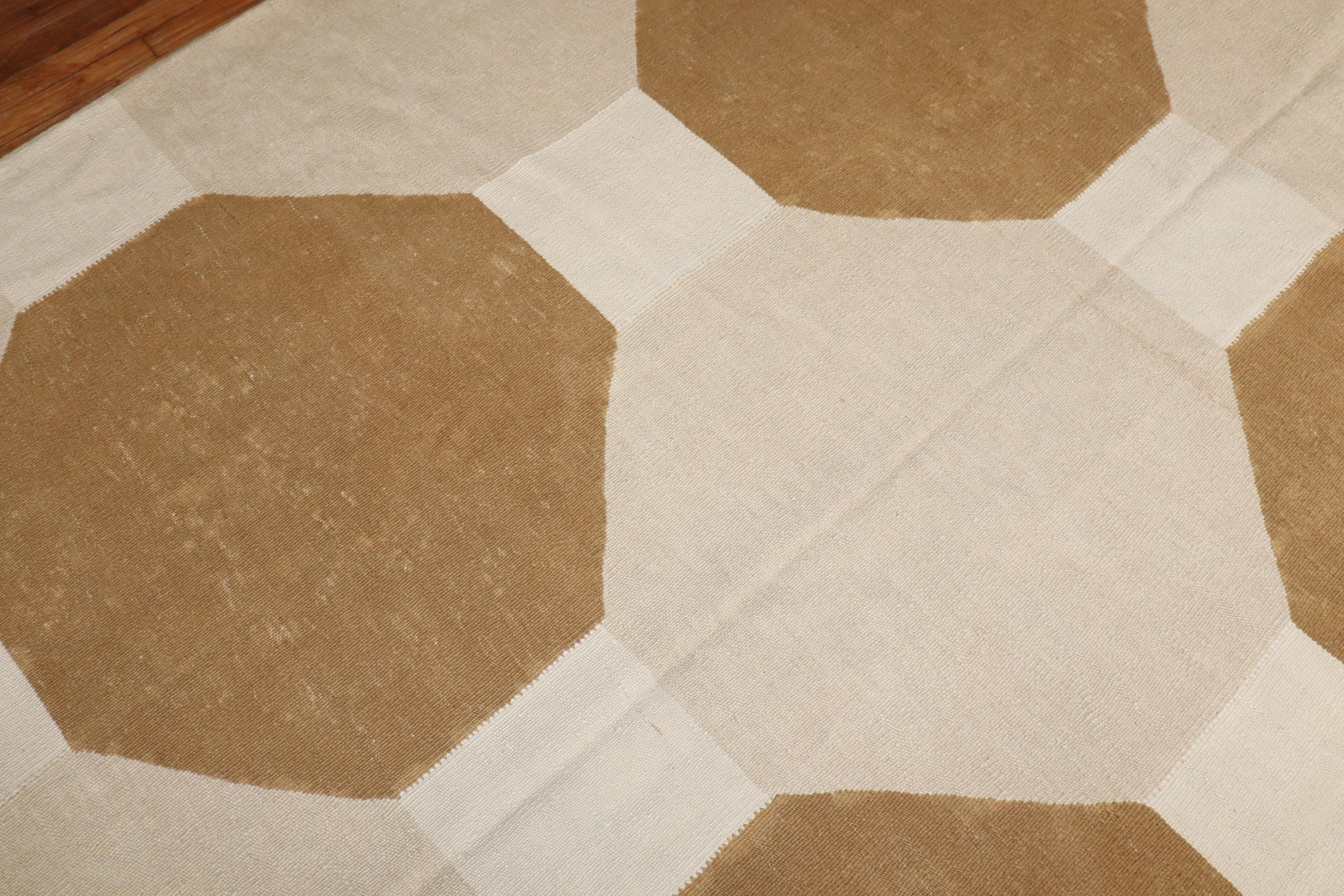 Zabihi Collection Modern Persian Kilim For Sale 9