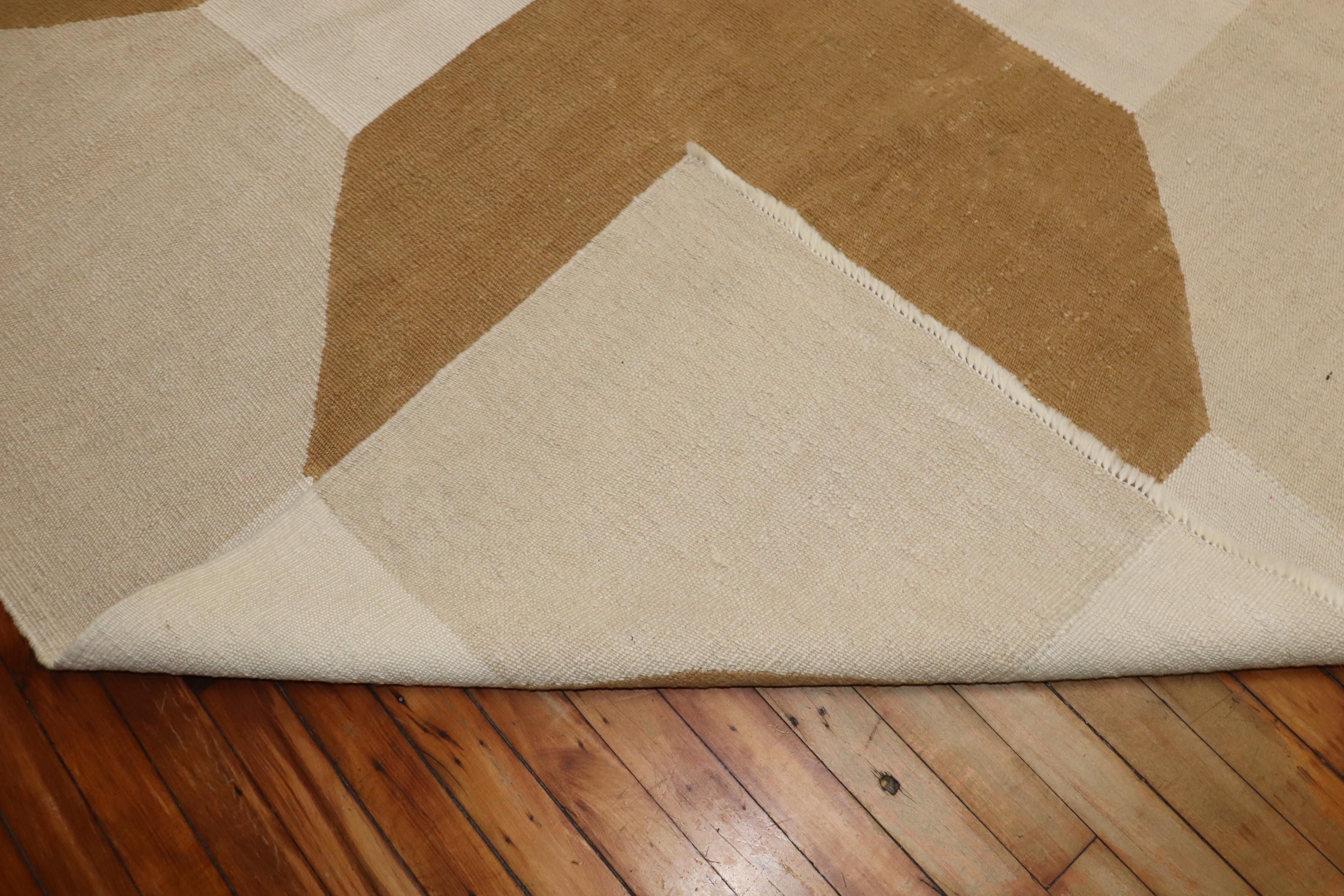 Zabihi Collection Modern Persian Kilim In Good Condition For Sale In New York, NY
