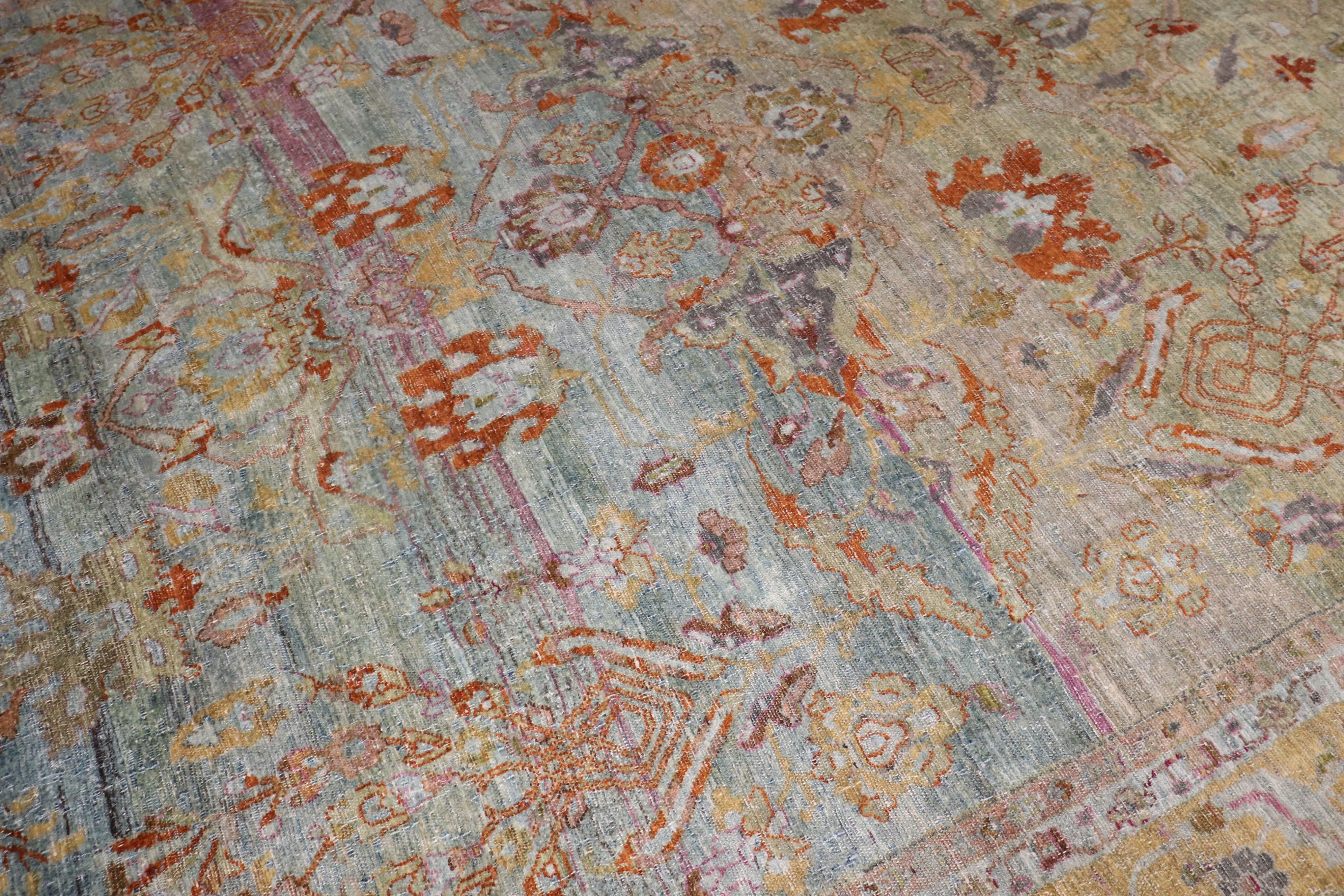 Other Zabihi Collection Mysterious Antique Persian Rug For Sale