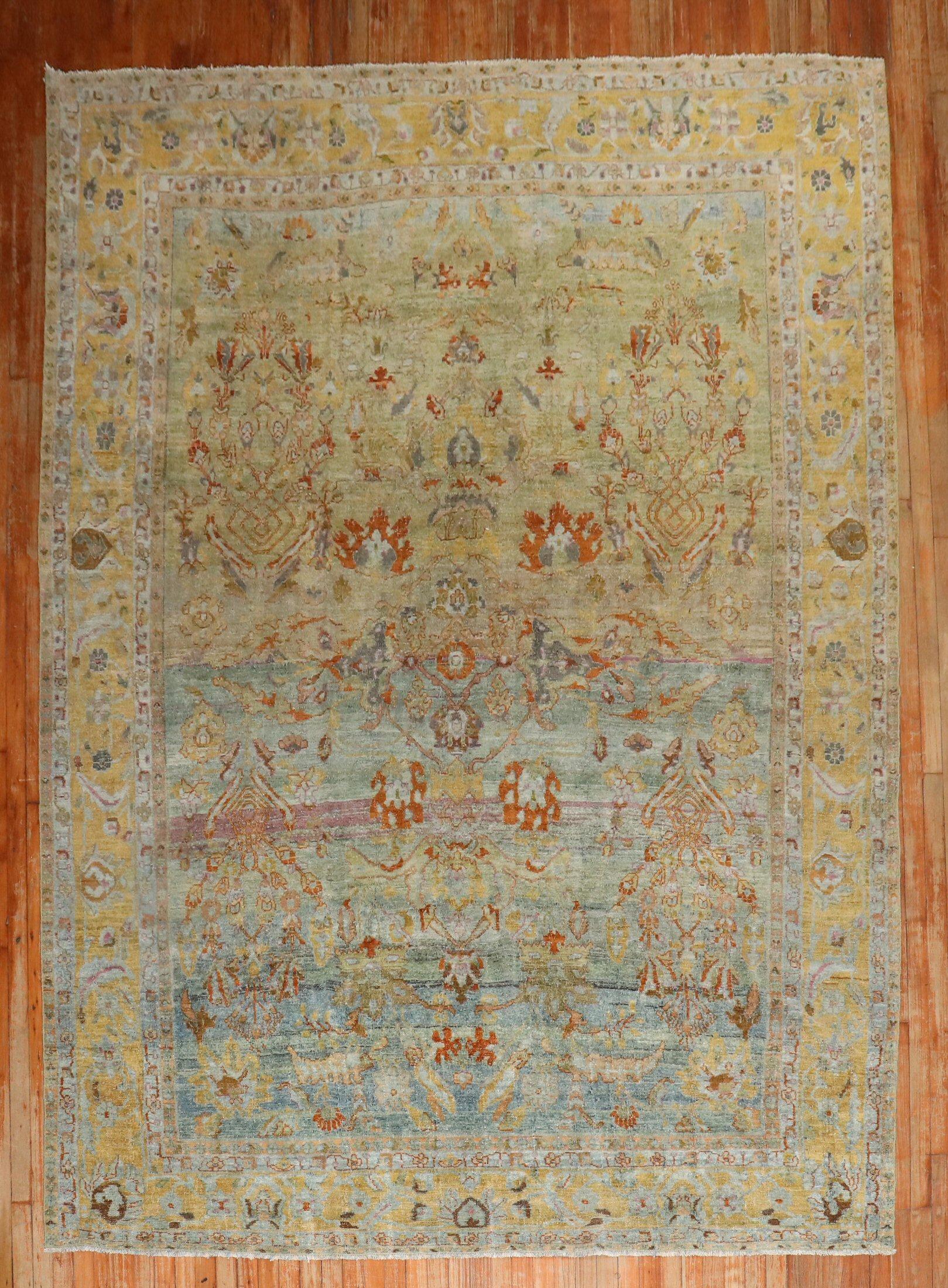 20th Century Zabihi Collection Mysterious Antique Persian Rug For Sale