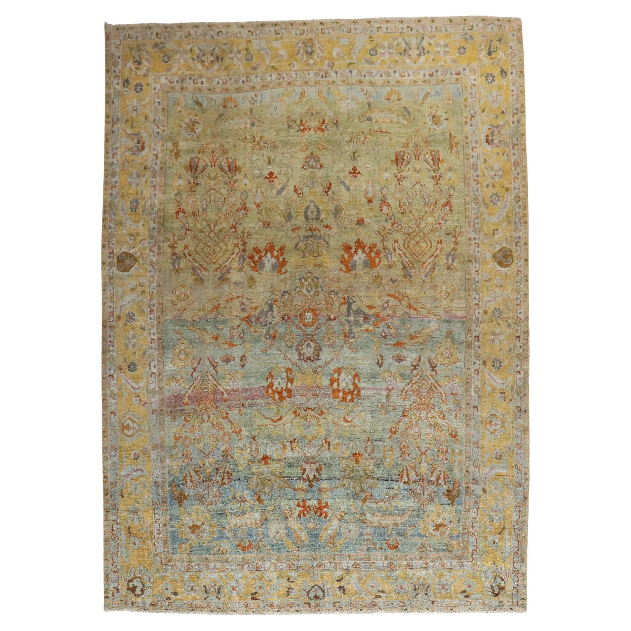 Zabihi Collection Mysterious Antique Persian Rug For Sale
