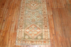 Zabihi Collection Narrow Antique Persian Heriz Runner