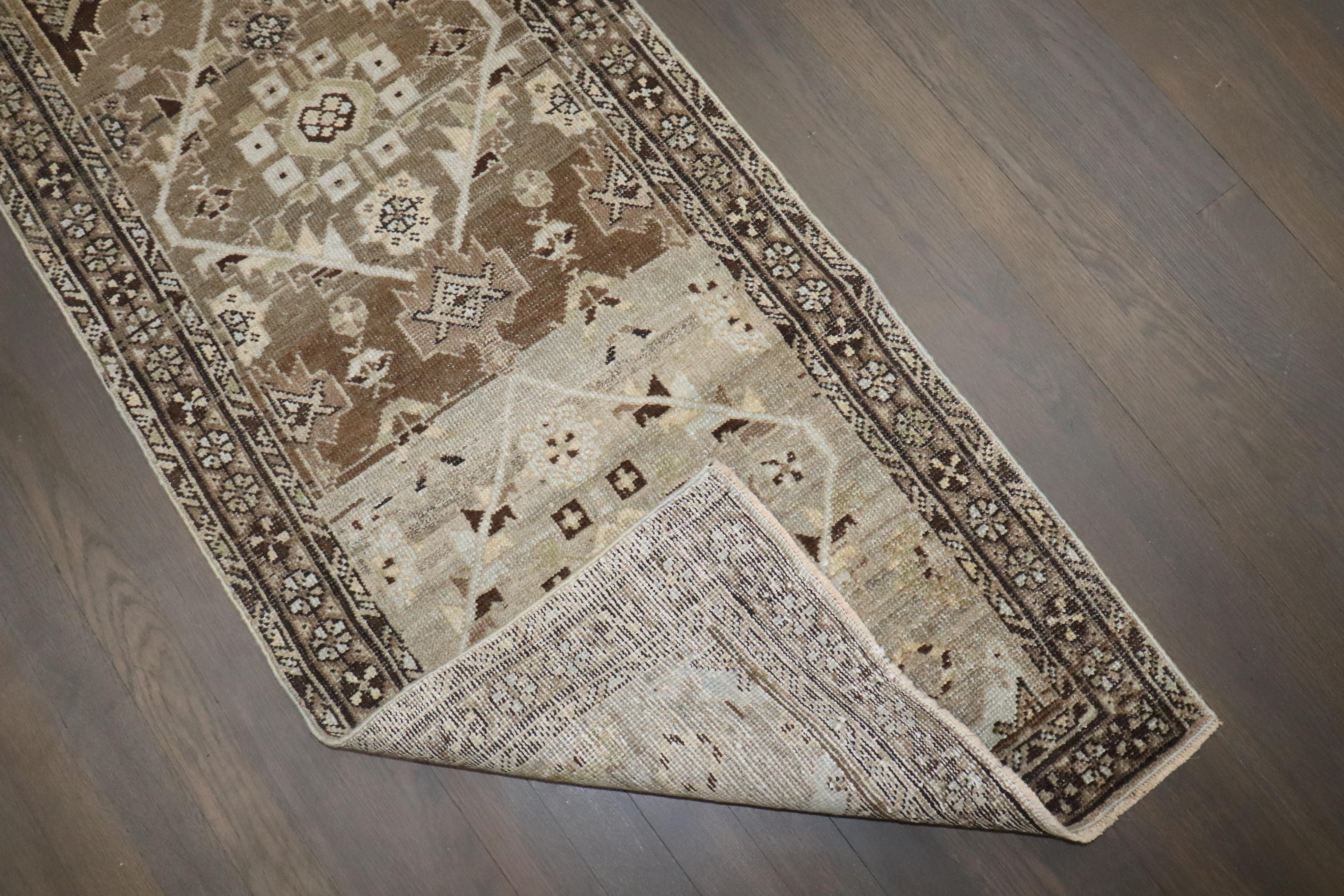 Zabihi Collection Narrow Antique Persian Malayer Runner For Sale 2