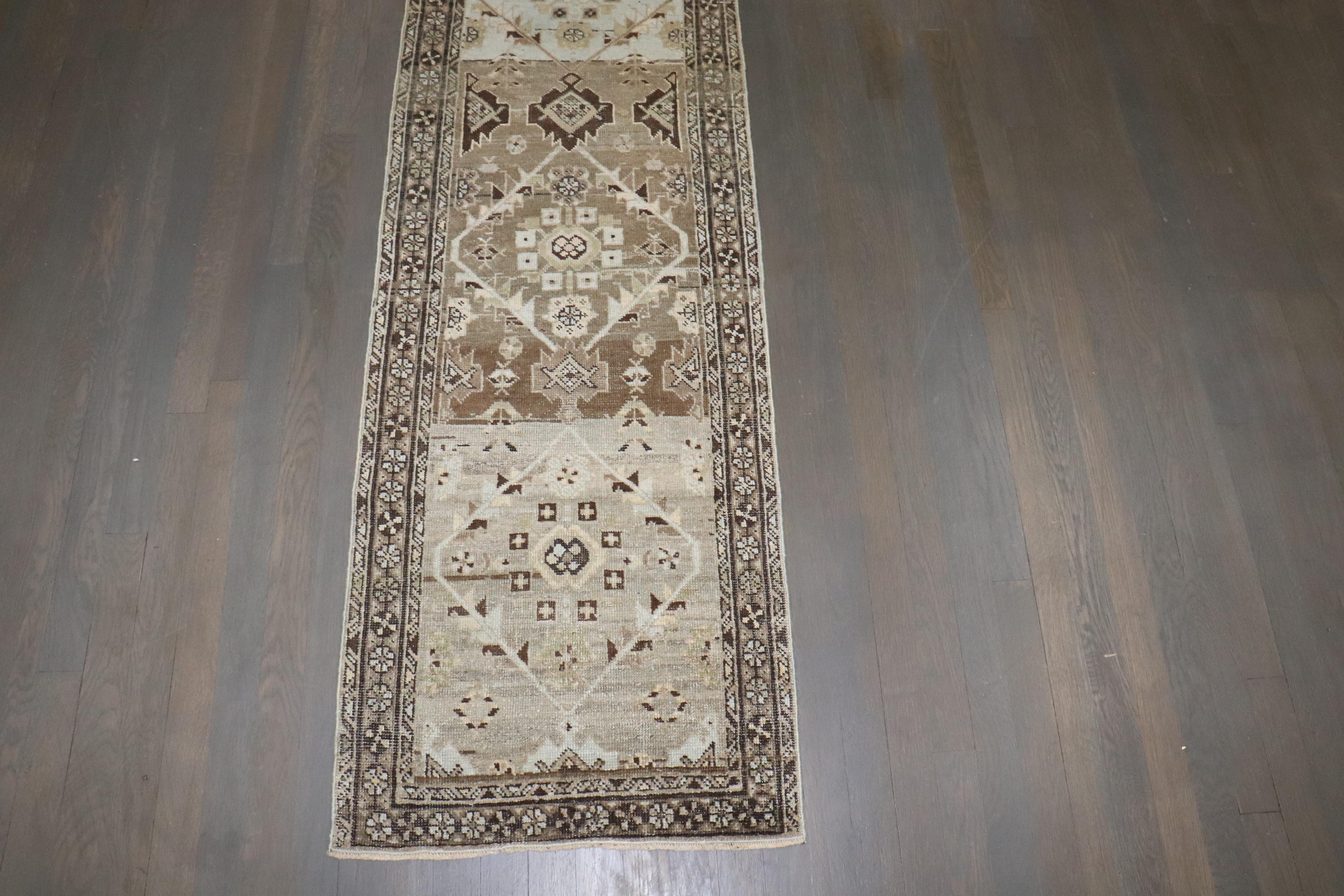 Zabihi Collection Narrow Antique Persian Malayer Runner For Sale 3